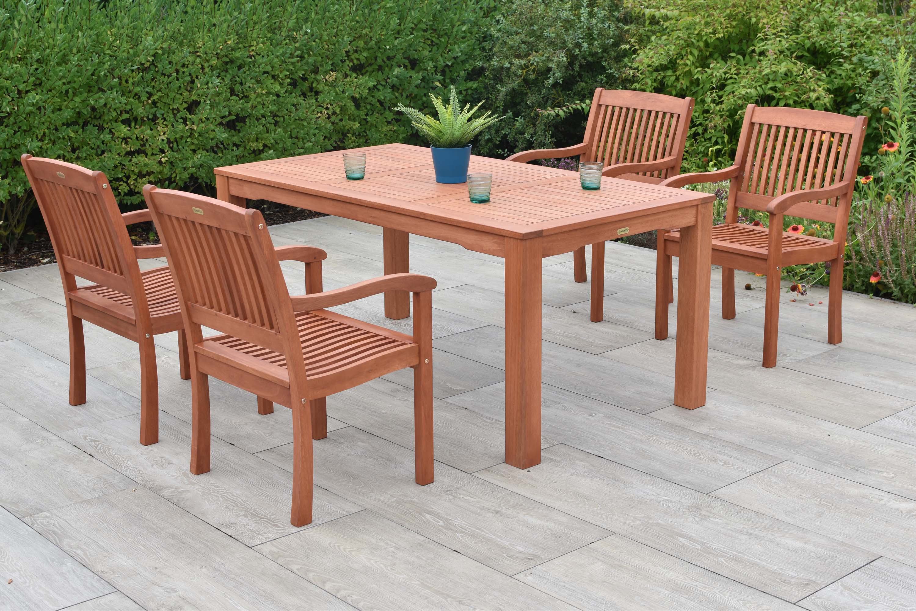 Maracaibo Set 5tlg., 4 Sessel, Tisch 170 x 90 cm Maracaibo Set 5tlg., 4 Sessel, Tisch 170 x 90 cm