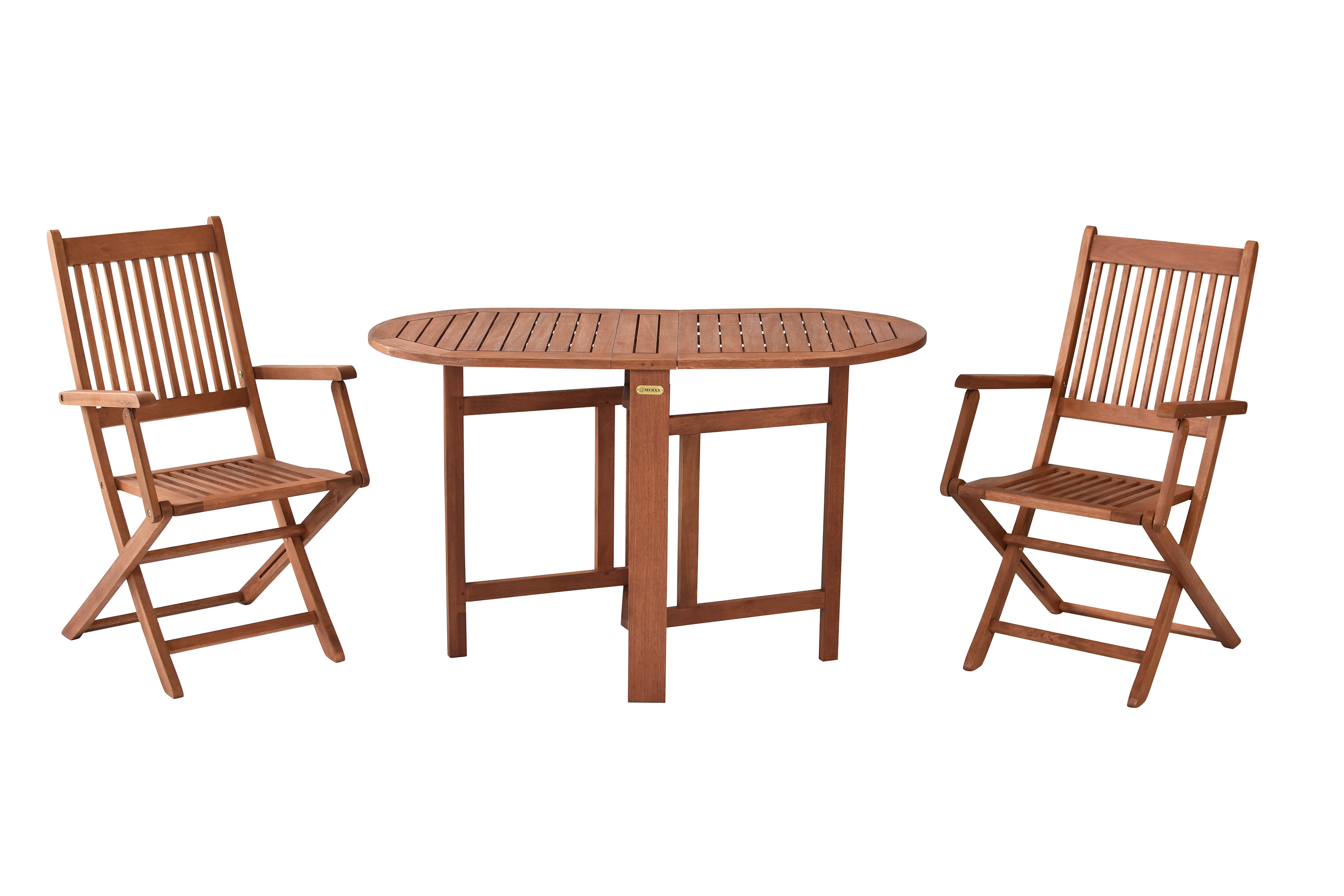 Rio Set 3tlg., 2 Klappsessel, Klapptisch 120 x 60 cm