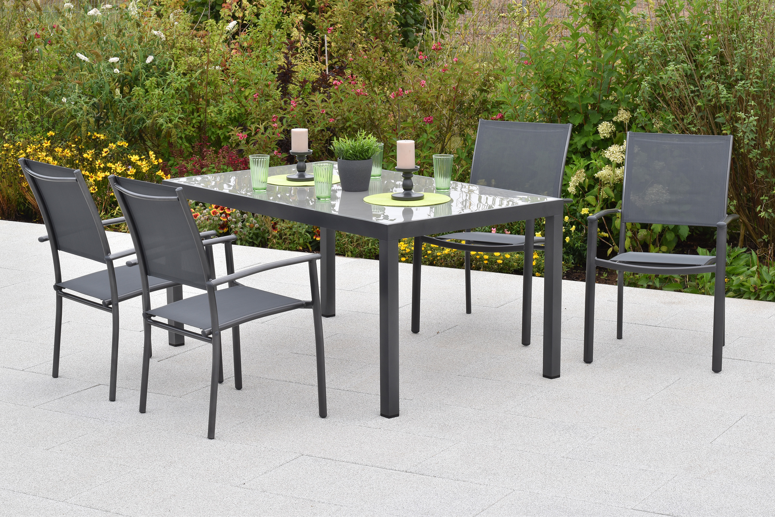 Milano Set, 5tlg., Tisch 150 x 90 cm Milano Set, 5tlg., Tisch 150 x 90 cm