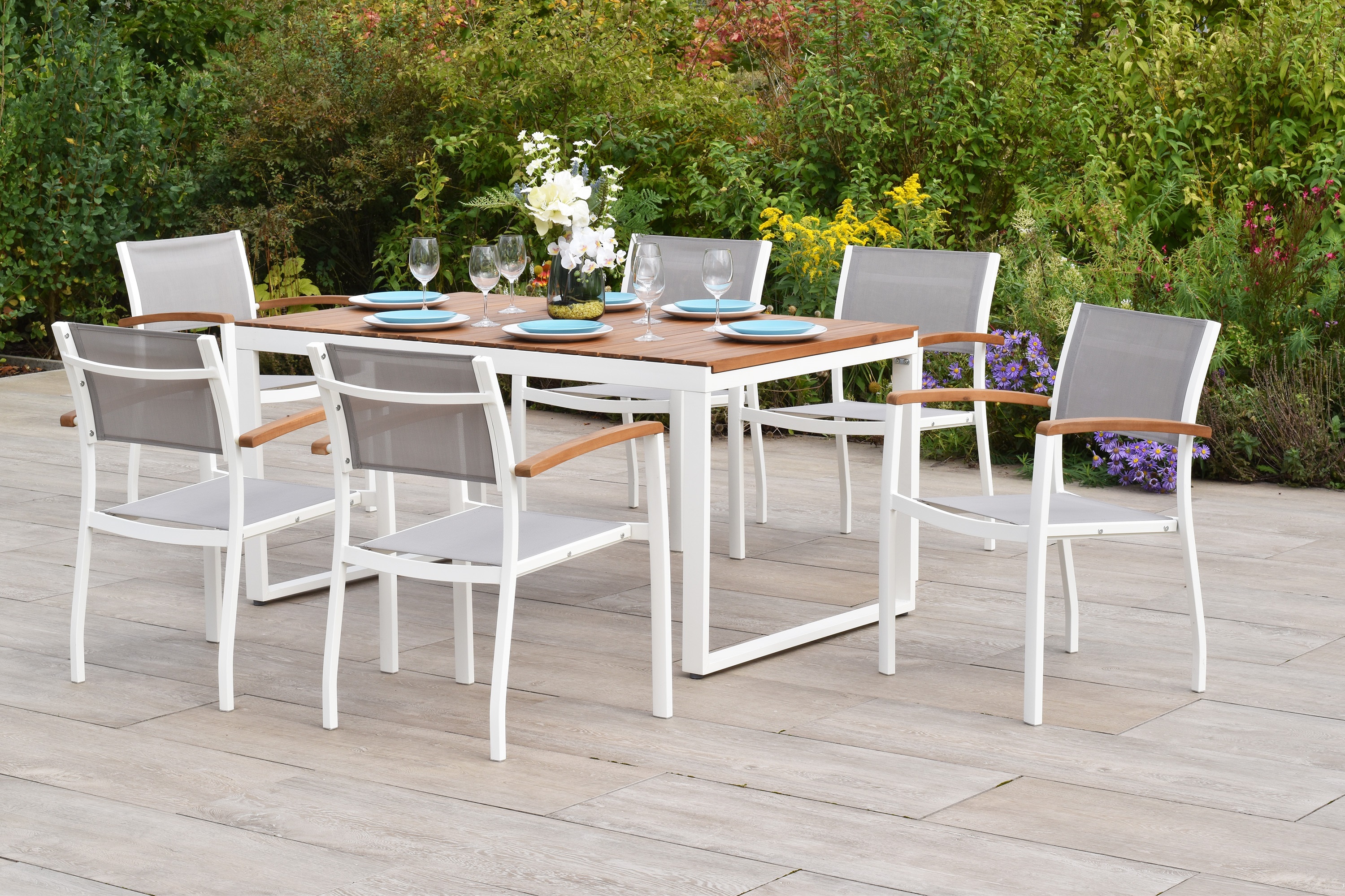 Naxos Set, 7tlg., Ausziehtisch 150/200 x 90 cm Naxos Set, 7tlg., Ausziehtisch 150/200 x 90 cm