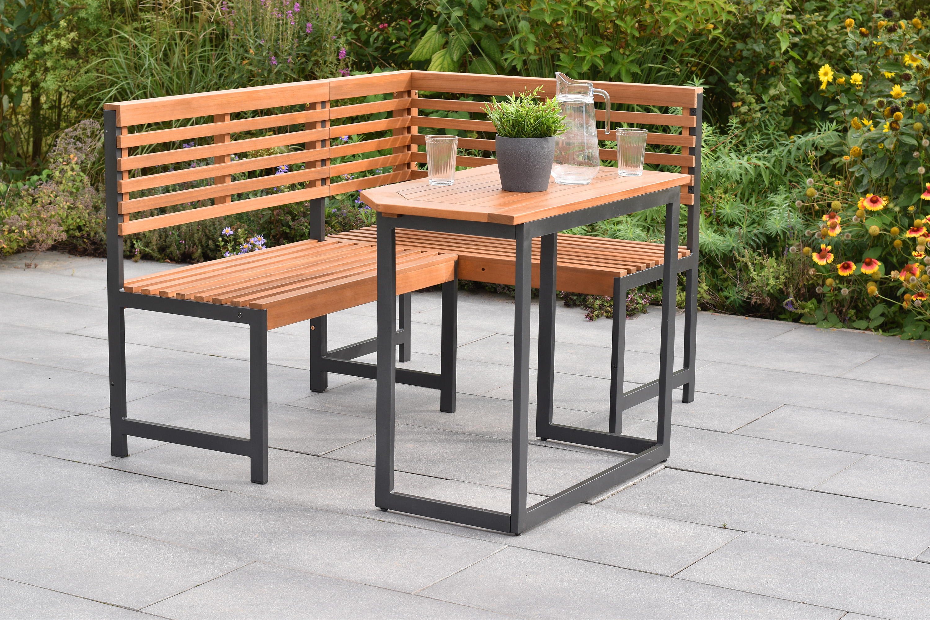 Eckbank Set, Klappentisch 90 x 50 cm Eckbank Set, Klappentisch 90 x 50 cm