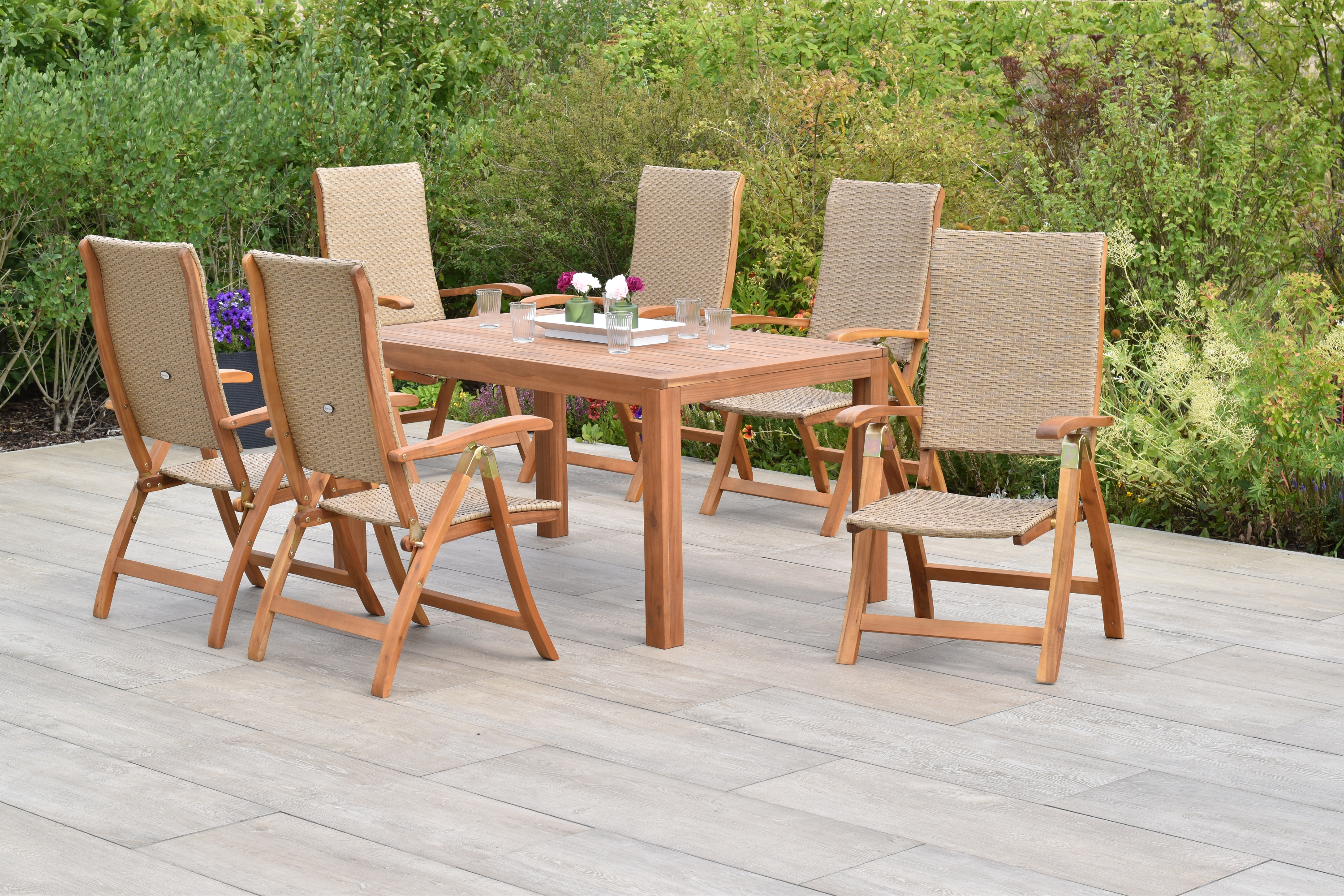 Capri Set 7tlg., Ausziehtisch 150/200 x 90 cm Capri Set 7tlg., Ausziehtisch 150/200 x 90 cm