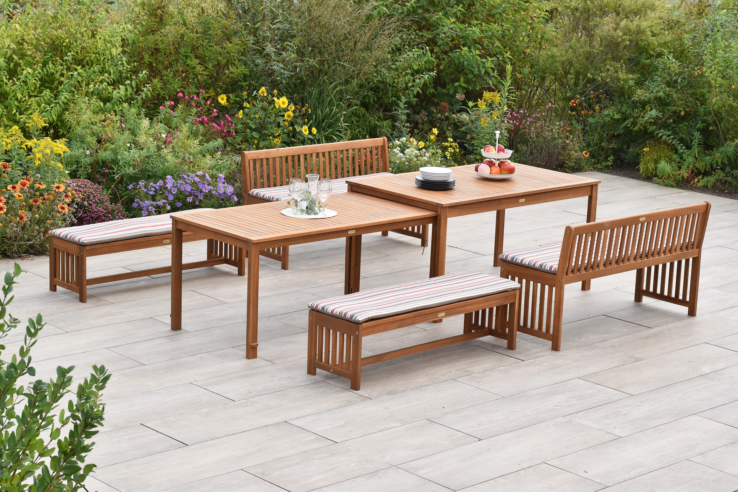 Hawaii Set 10tlg. Tisch 150 x 80 cm