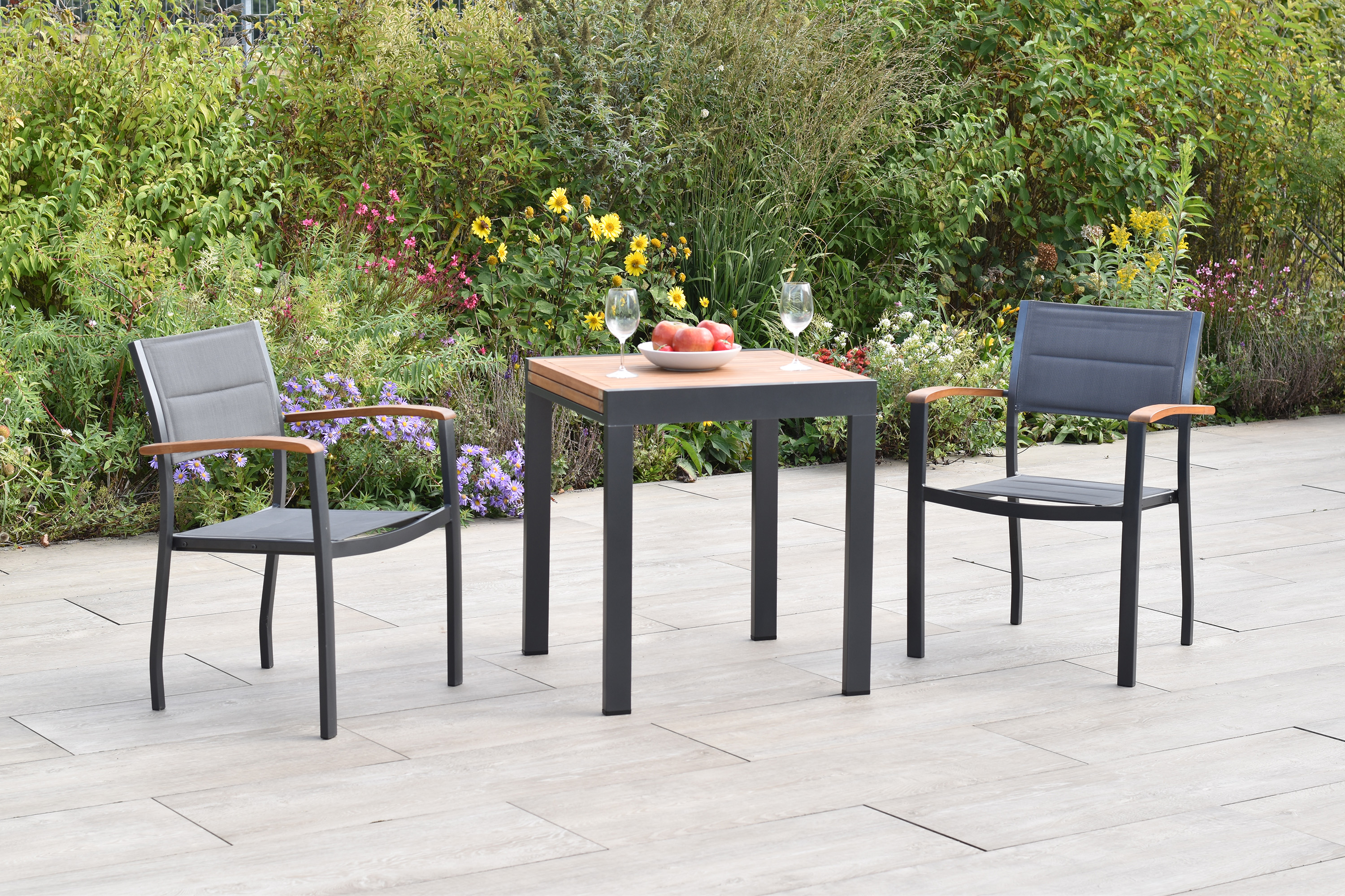 Paxos Set, 3tlg., Balkonausziehtisch, 65/130 x 65 cm Paxos Set, 3tlg., Balkonausziehtisch, 65/130 x 65 cm