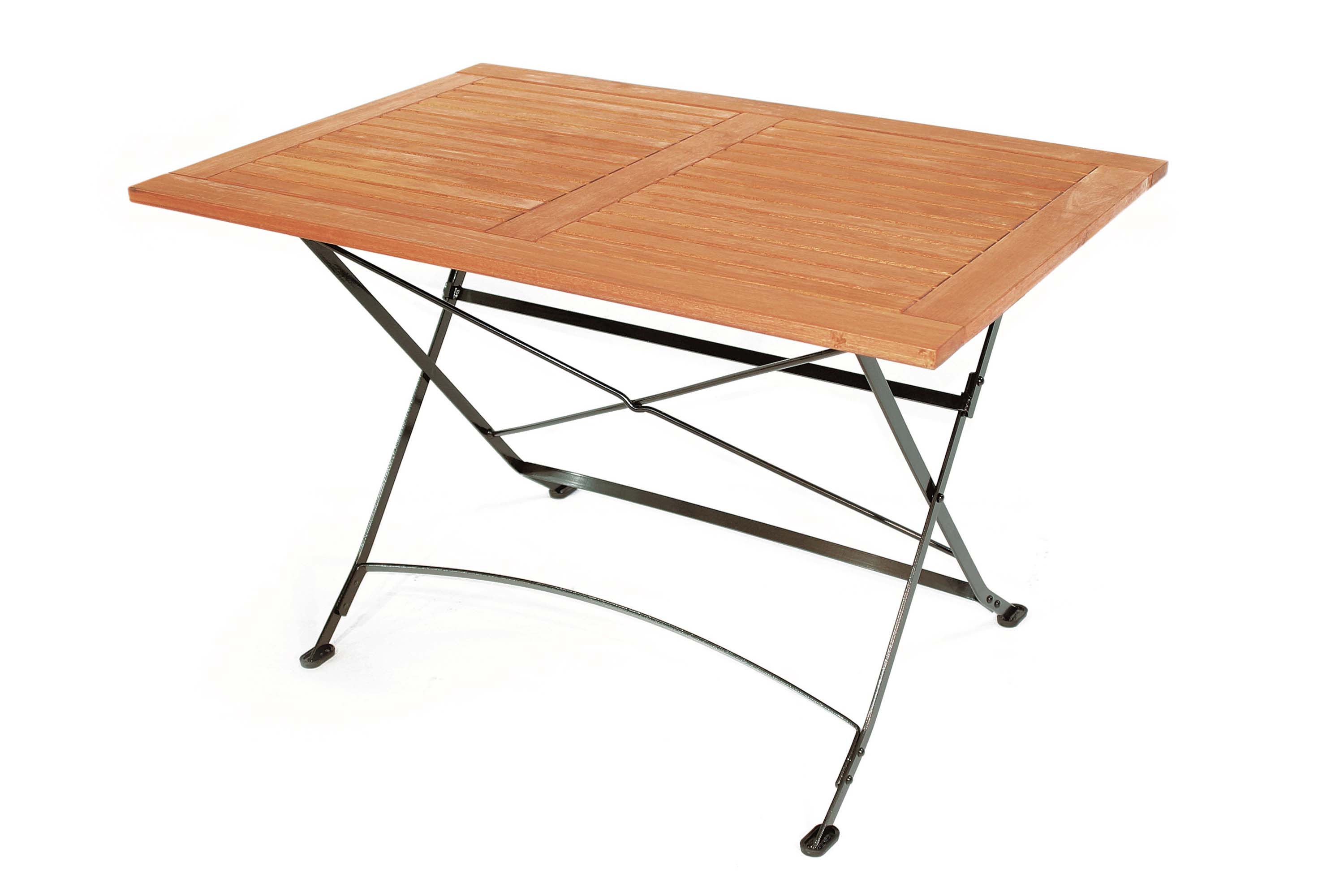 Schlossgarten Set 5tlg., 4 Klappstühle, Tisch 120 x 80 cm