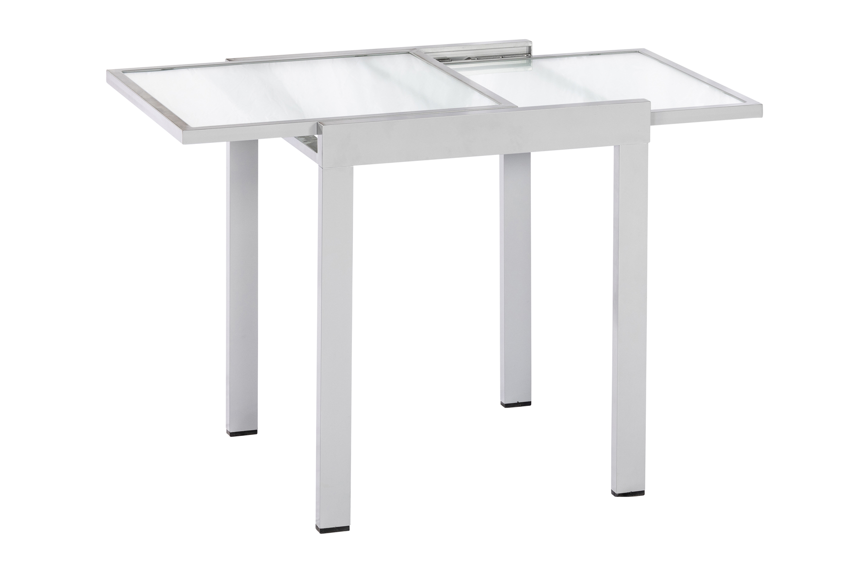 50352-330-7 Amalfi Set, 3 tlg., 2 Klappsessel, Ausziehtisch 65/130 x 65 cm, diamantbraun