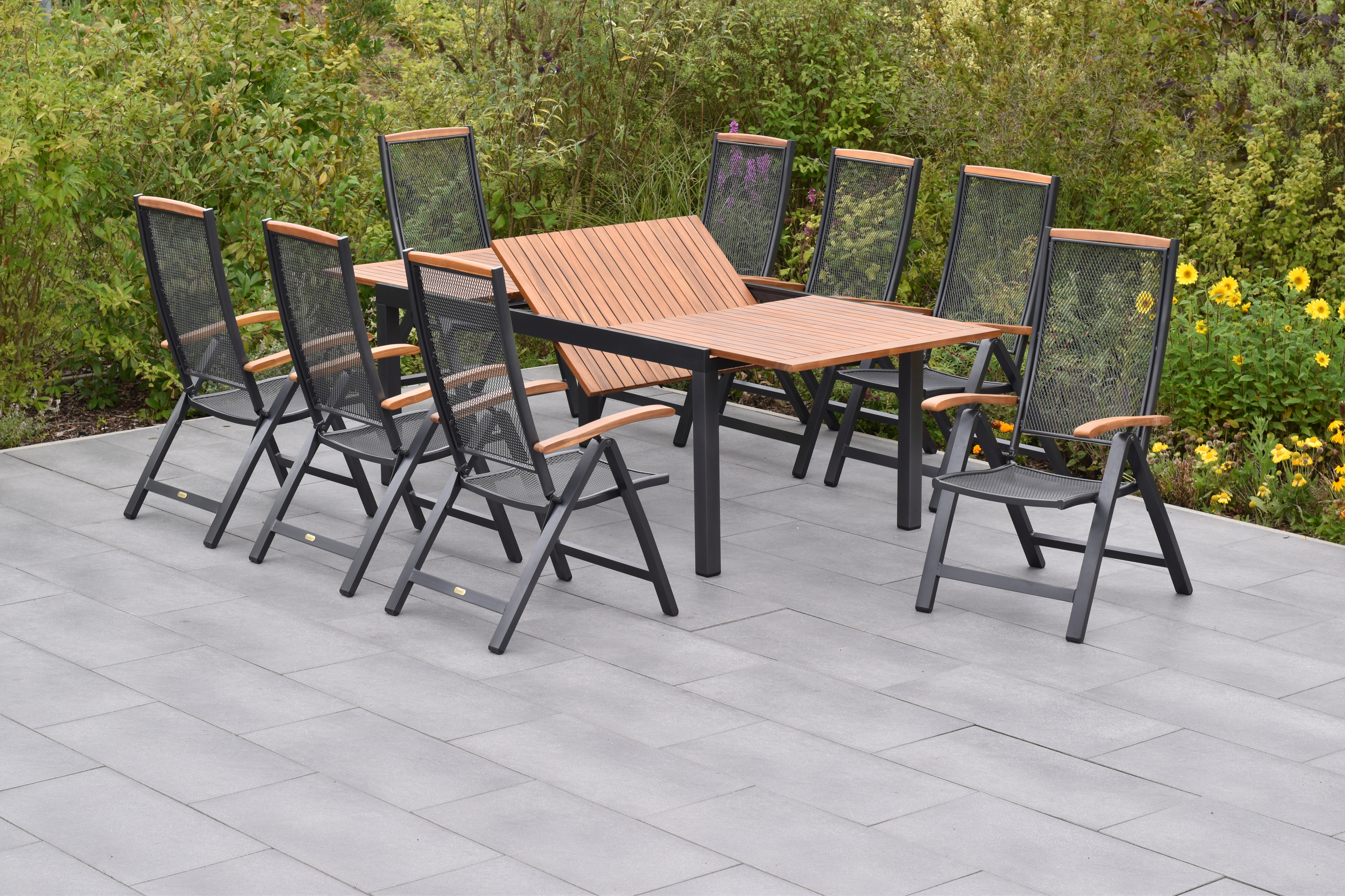 50789-217-2 Tilos Set, 9tlg., Ausziehtisch 180/250 x 100 cm