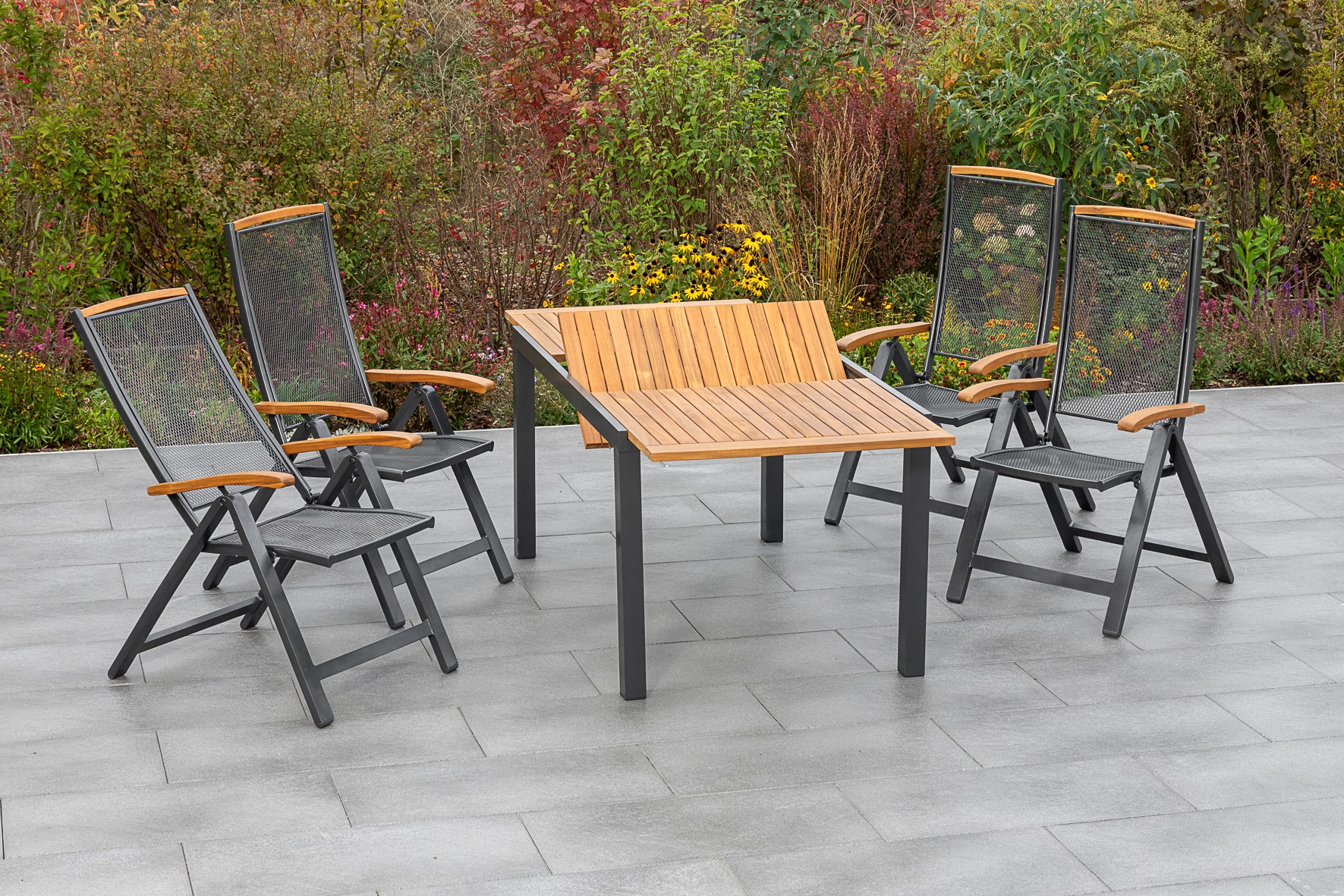 50205-217-2 Tilos Set 5tlg. Ausziehtisch 150/200 x 90 cm