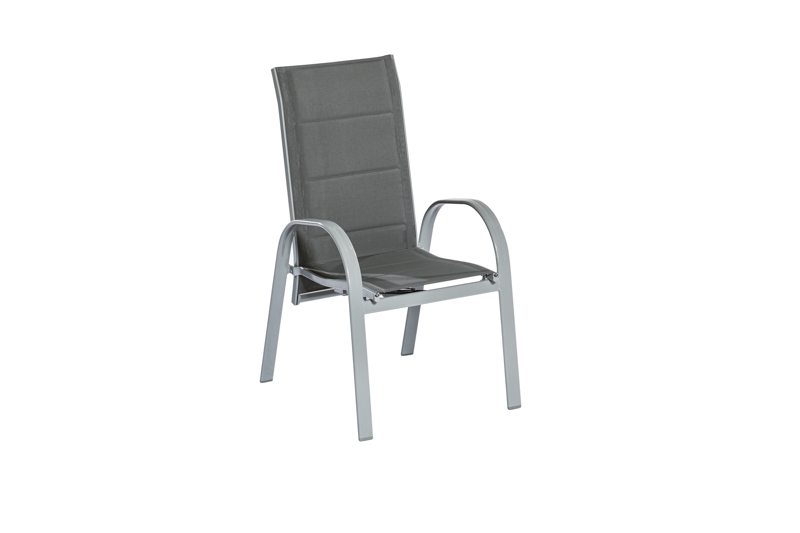 Amalfi Stapelsessel 2er Set Gasdruck silber/anthrazit Amalfi Stapelsessel 2er Set Gasdruck silber/anthrazit