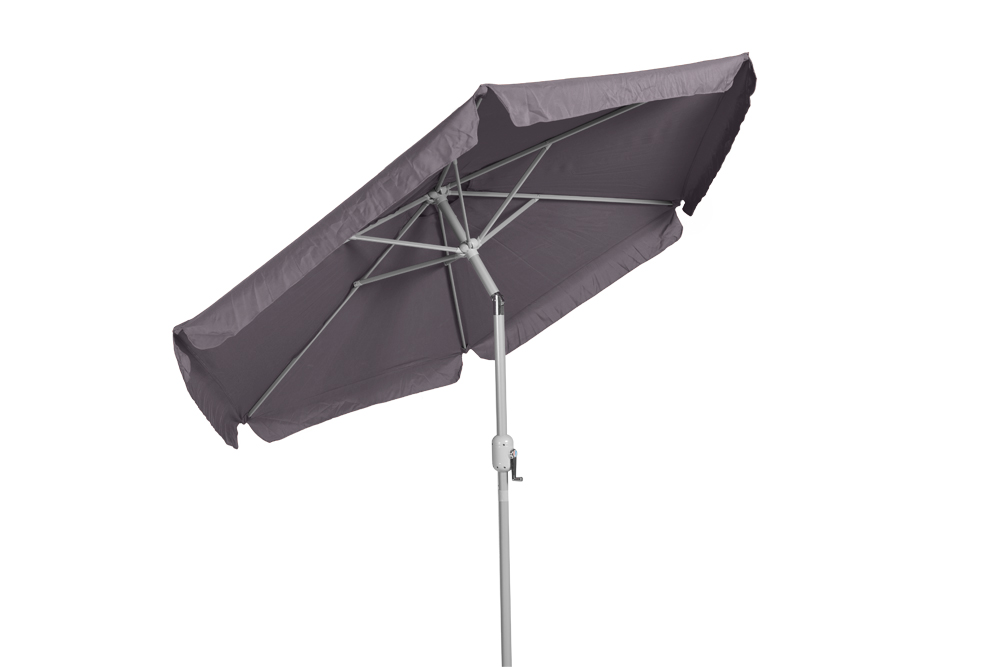 Schirm-rund-grau-4 Schirm Ø 230 cm, 38 mm Rohr, grau