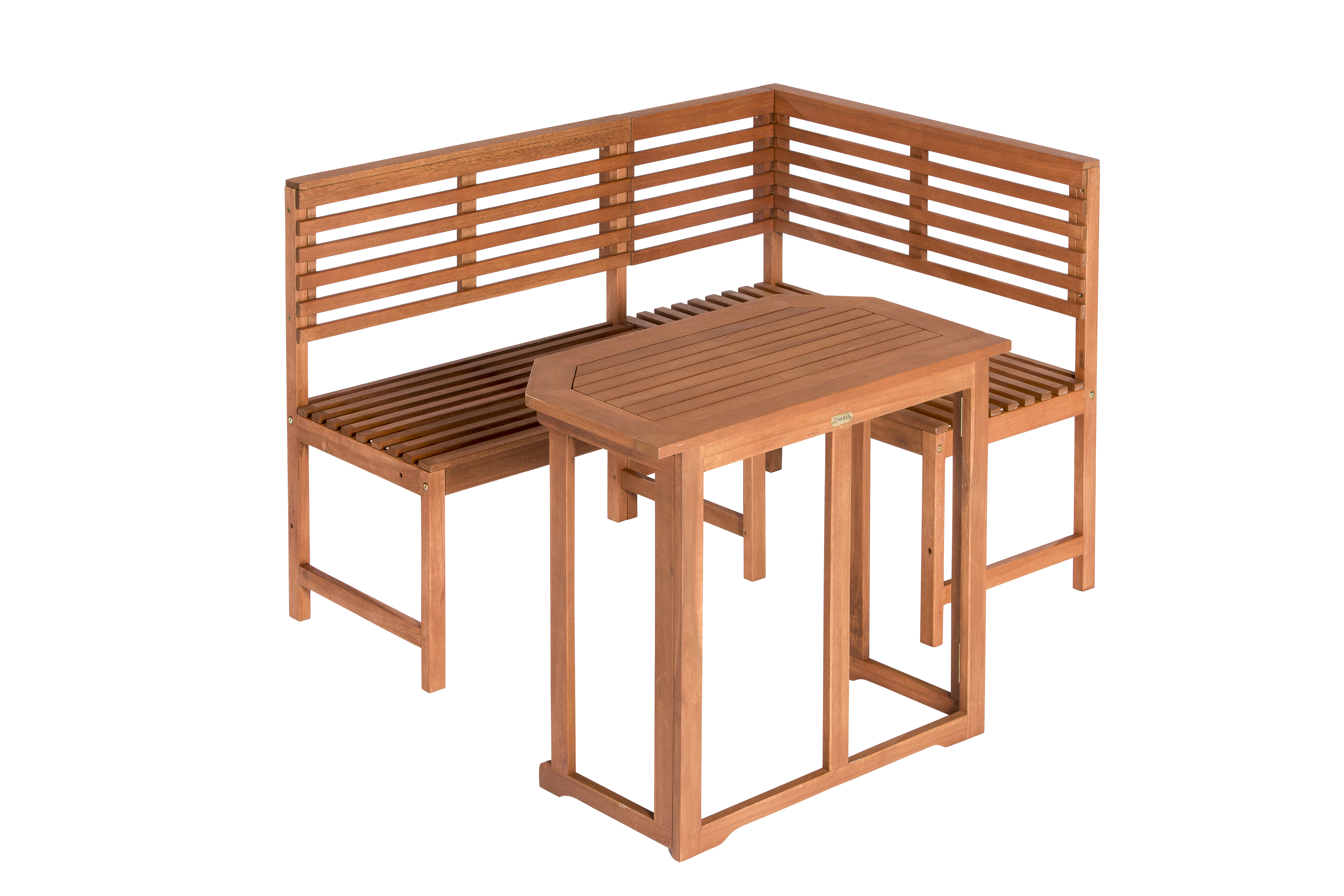 Eckbank Set, Eckbank, Klapptisch 90 x 50 cm, inkl. Kissen