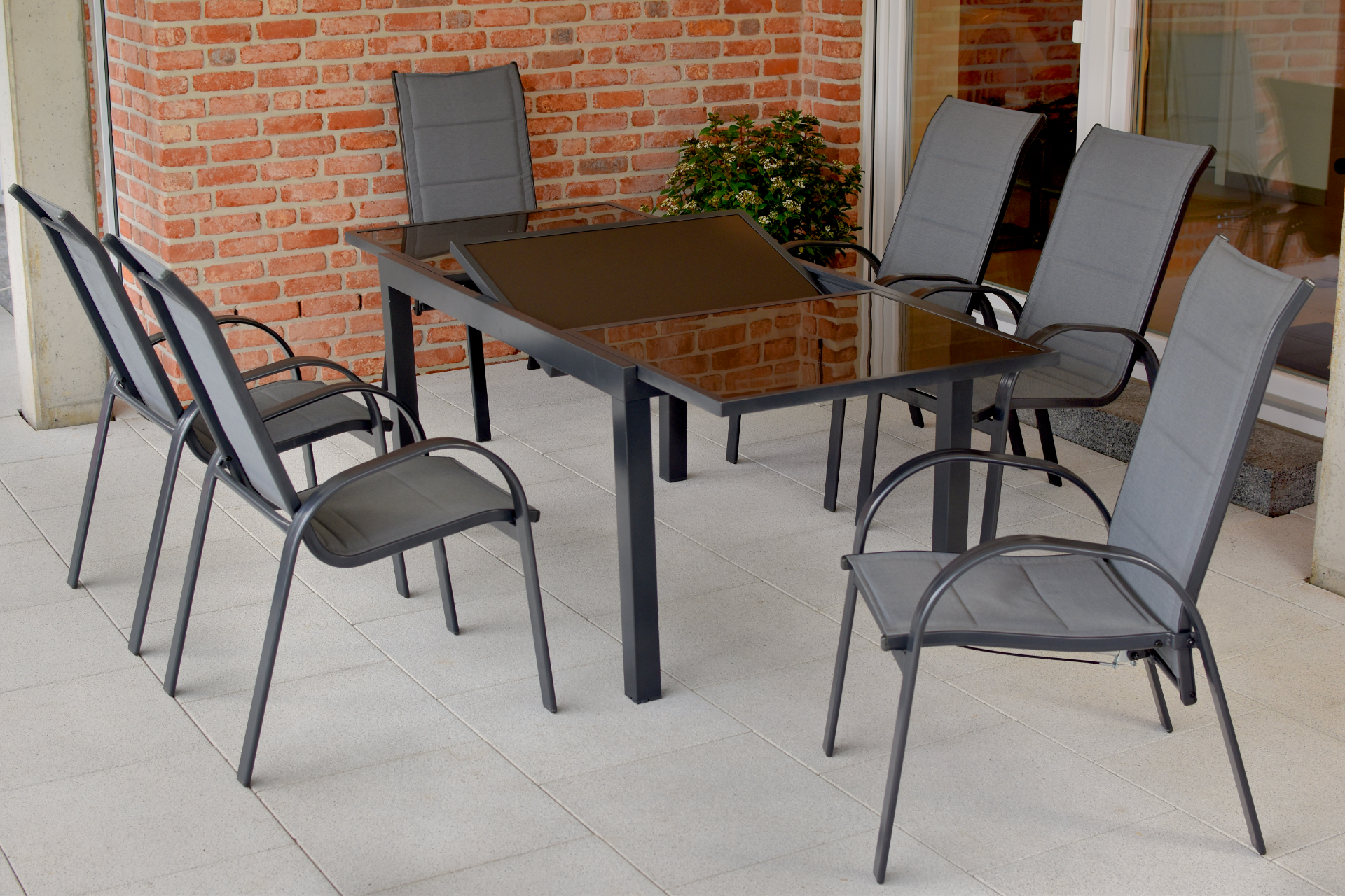 50710-309-3YrRWQJSIWKpUI Amalfi Set, 7 tlg., Ausziehtisch 140/200 x 90 cm