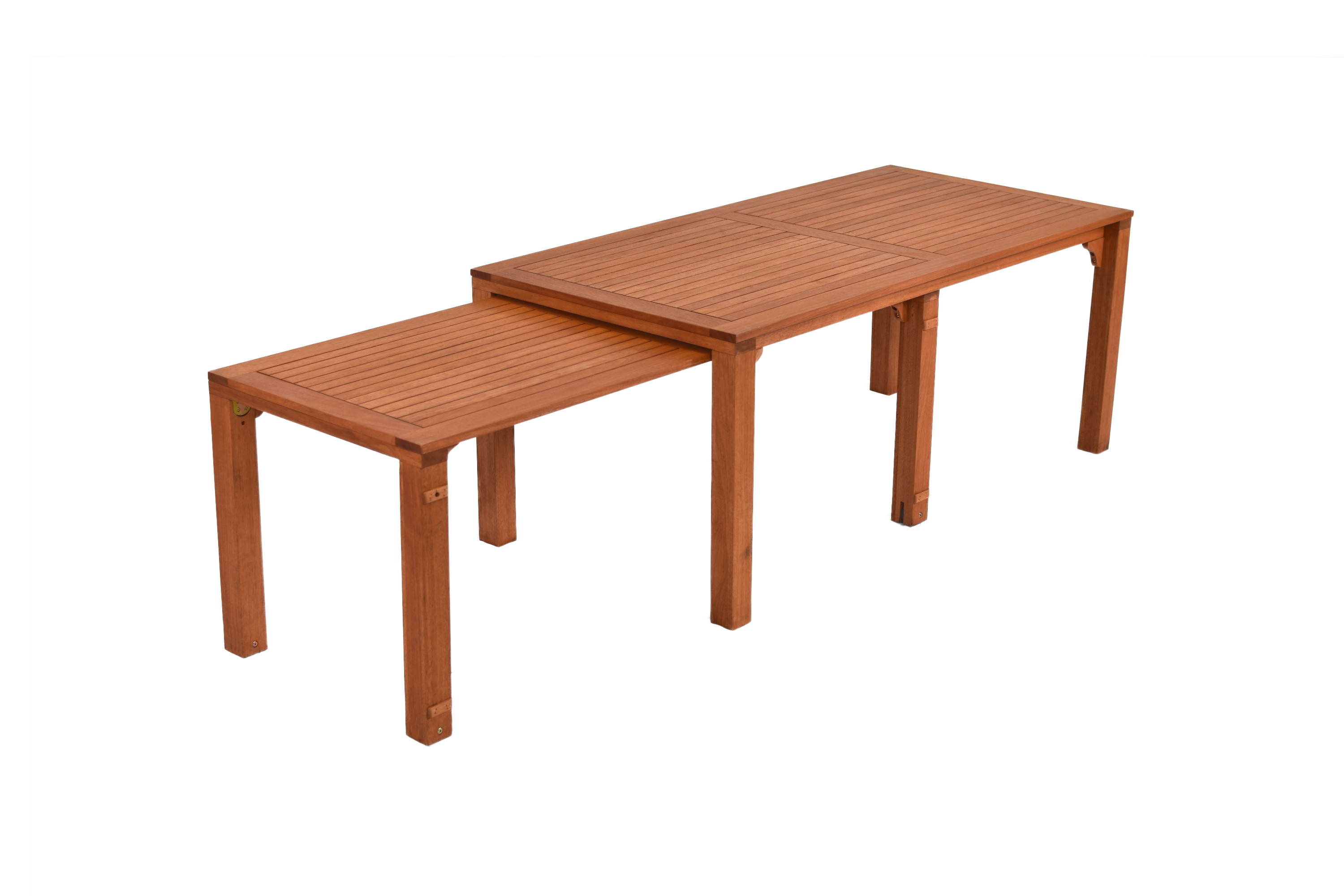 Comodoro Set, 7tlg., 6 Klappsessel, Ausziehtisch 185/370 x 90/73 cm