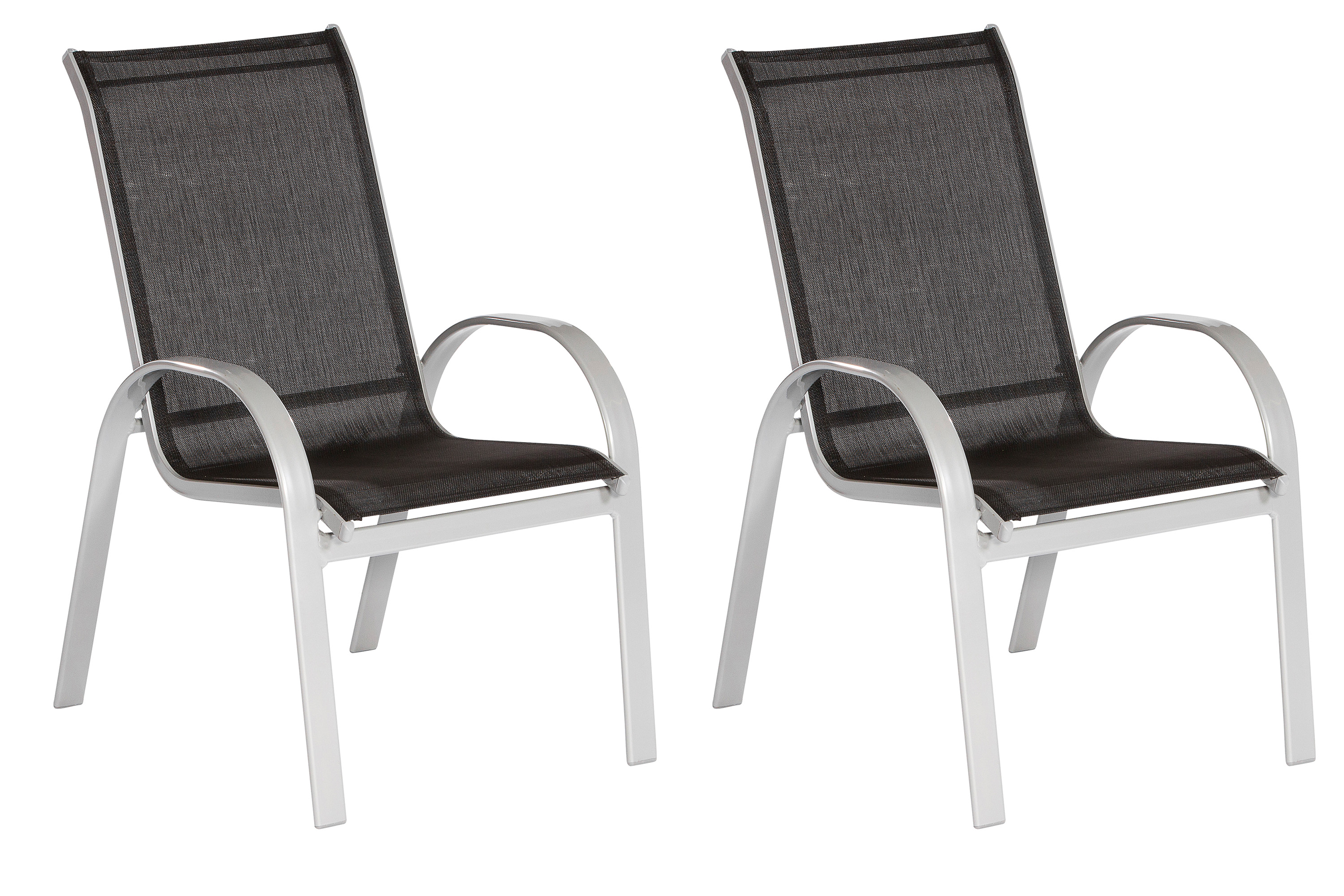 Amalfi Stapelsessel 2er Set, schwarz Amalfi Stapelsessel 2er Set, schwarz