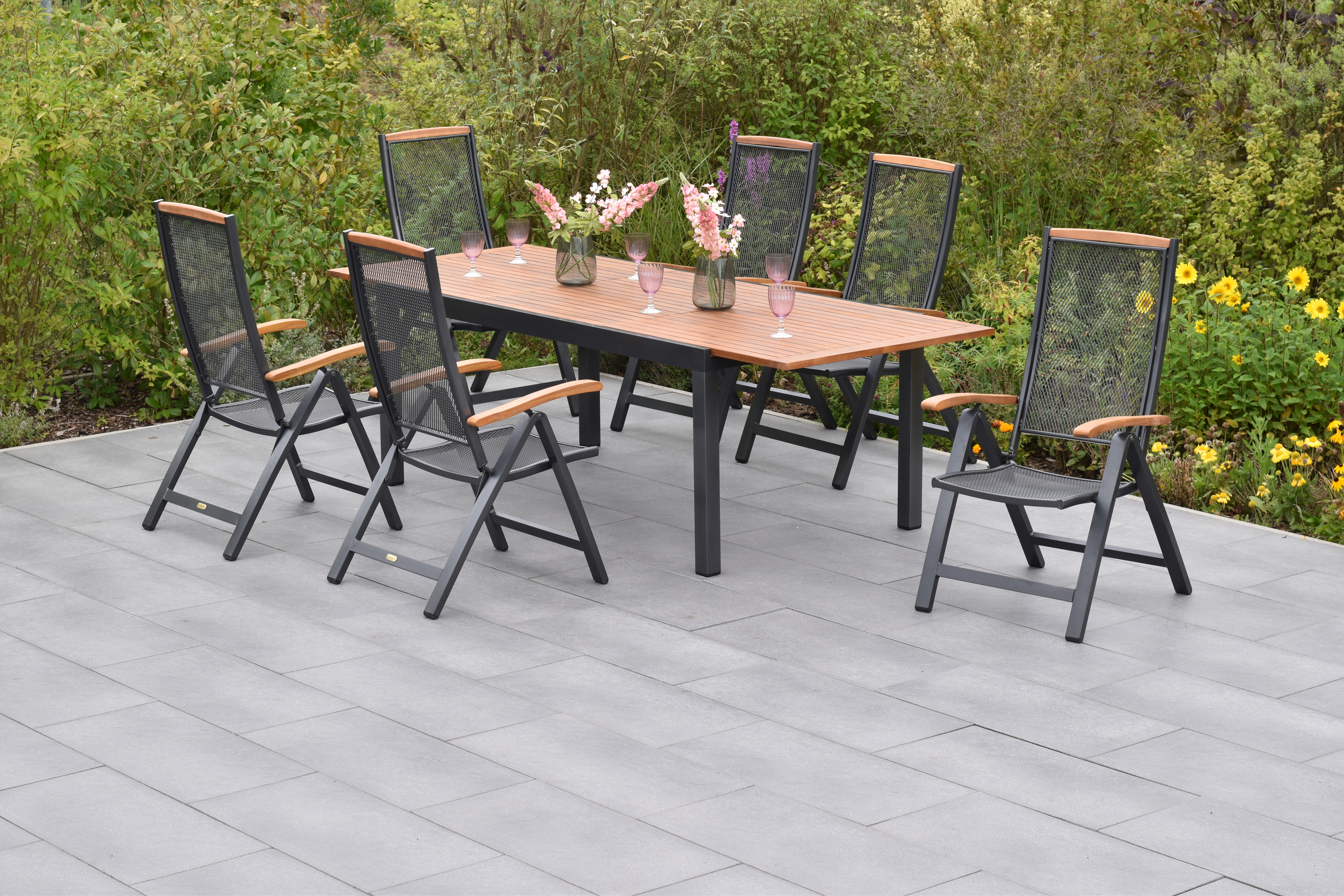 50788-217-2 Tilos Set, 7tlg., Ausziehtisch 180/250 x 100 cm