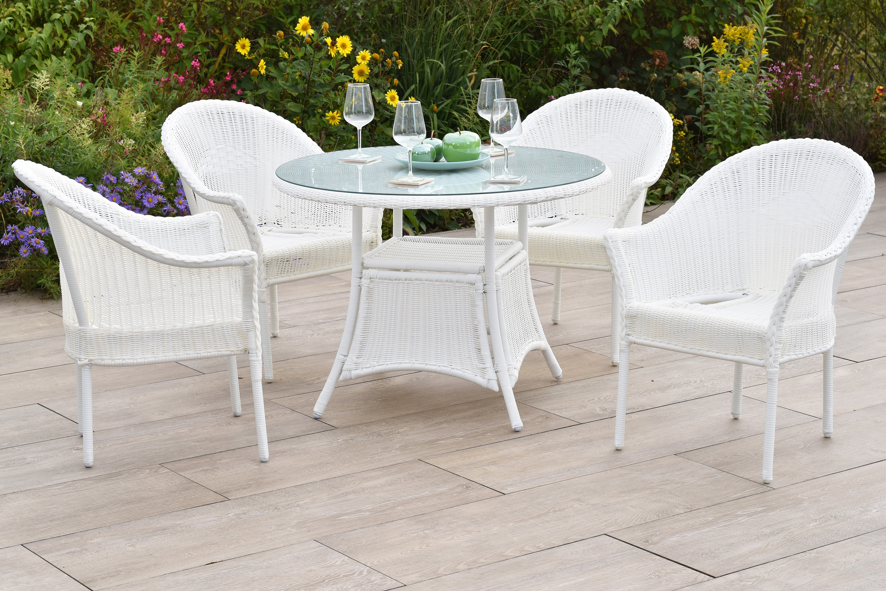 Bamberg Set, 5tlg., Tisch Ø 102 cm Bamberg Set, 5tlg., Tisch Ø 102 cm