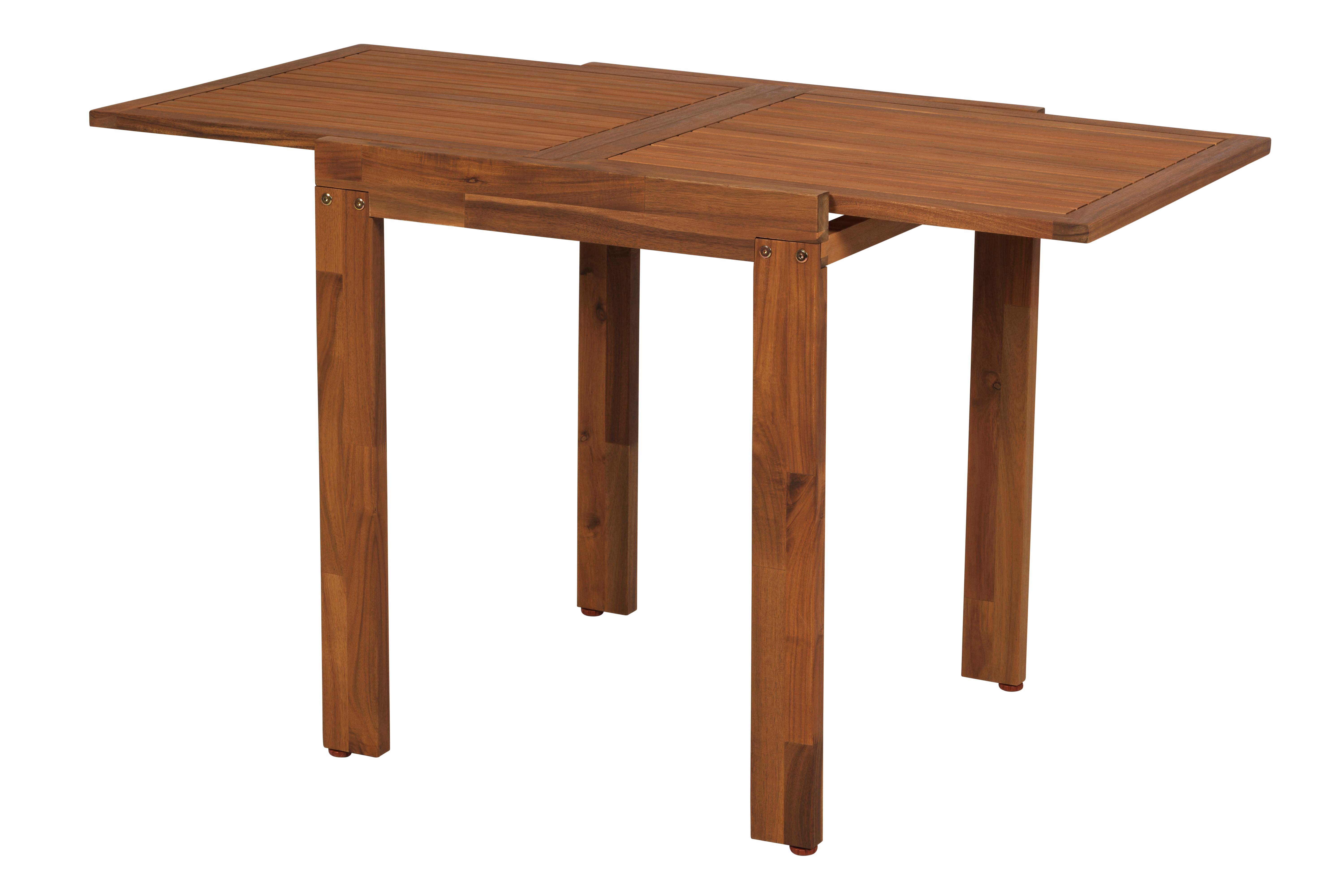 Bali Set 3tlg., 2 Klappstühle, Balkonausziehtisch 65 (130) x 70 cm