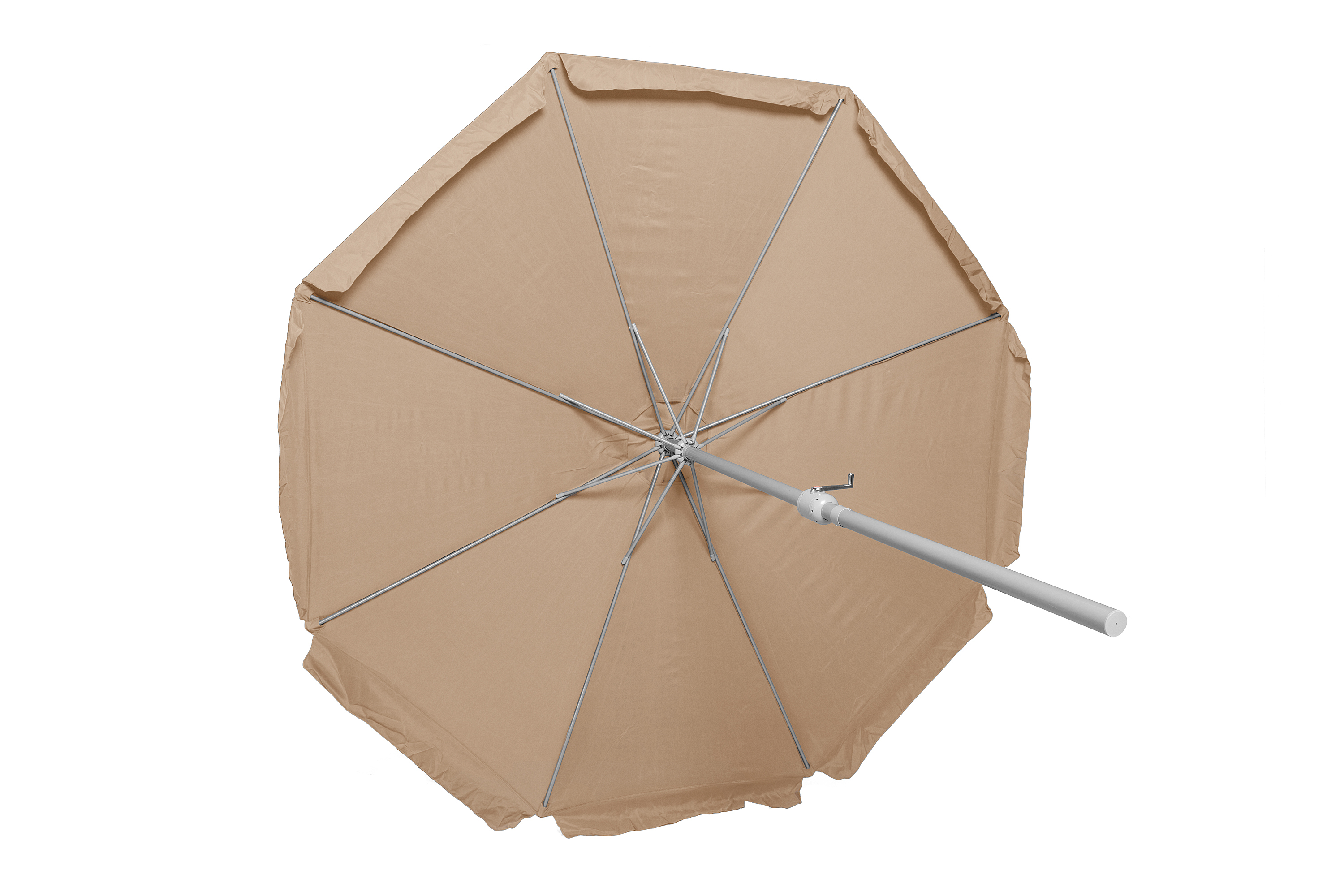 Marktschirm-rund-beige Marktschirm Ø400 cm beige