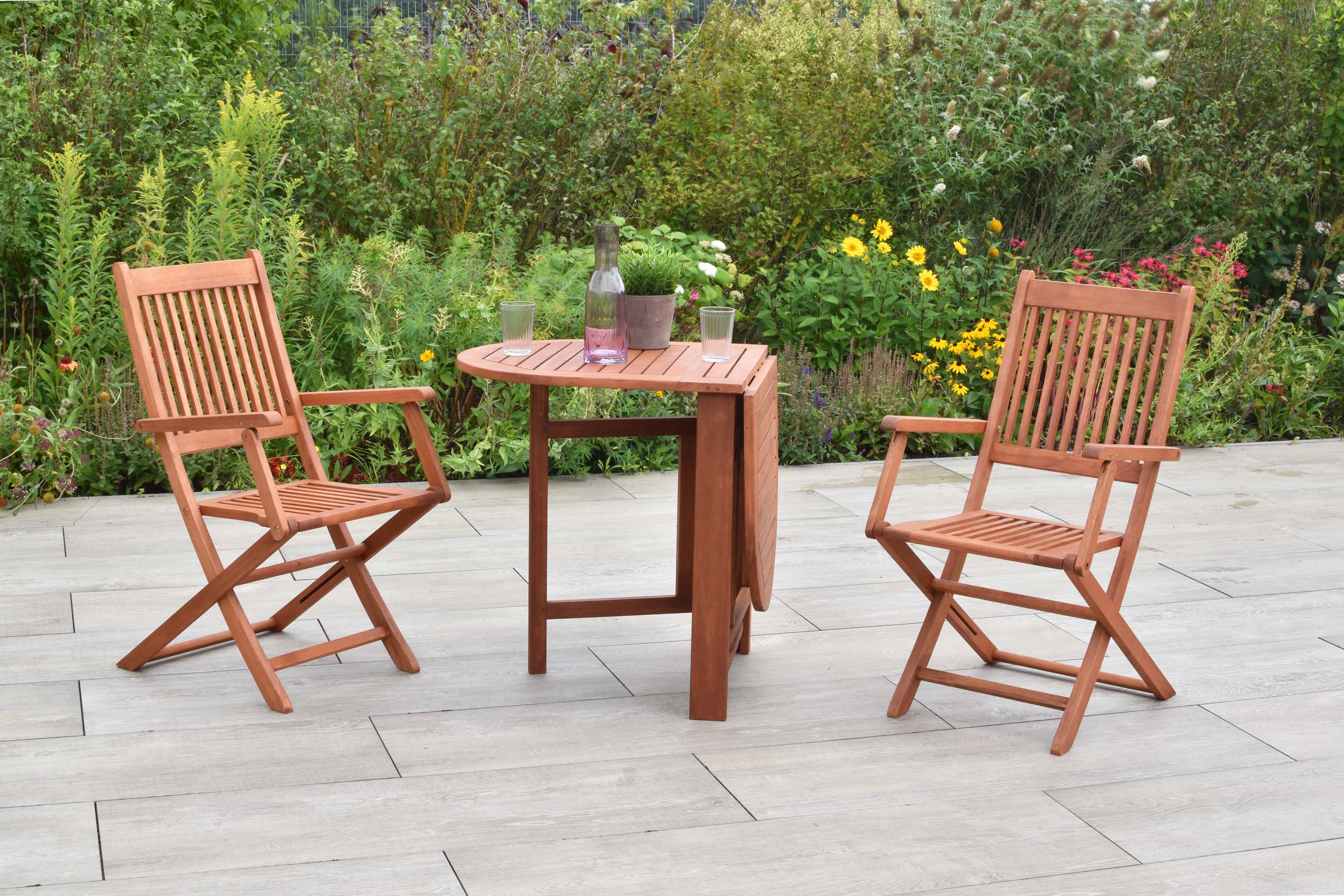 Porto Set 3tlg., 2 Klappstühle, Klappentisch 120 x 60 cm Porto Set 3tlg., 2 Klappstühle, Klappentisch 120 x 60 cm