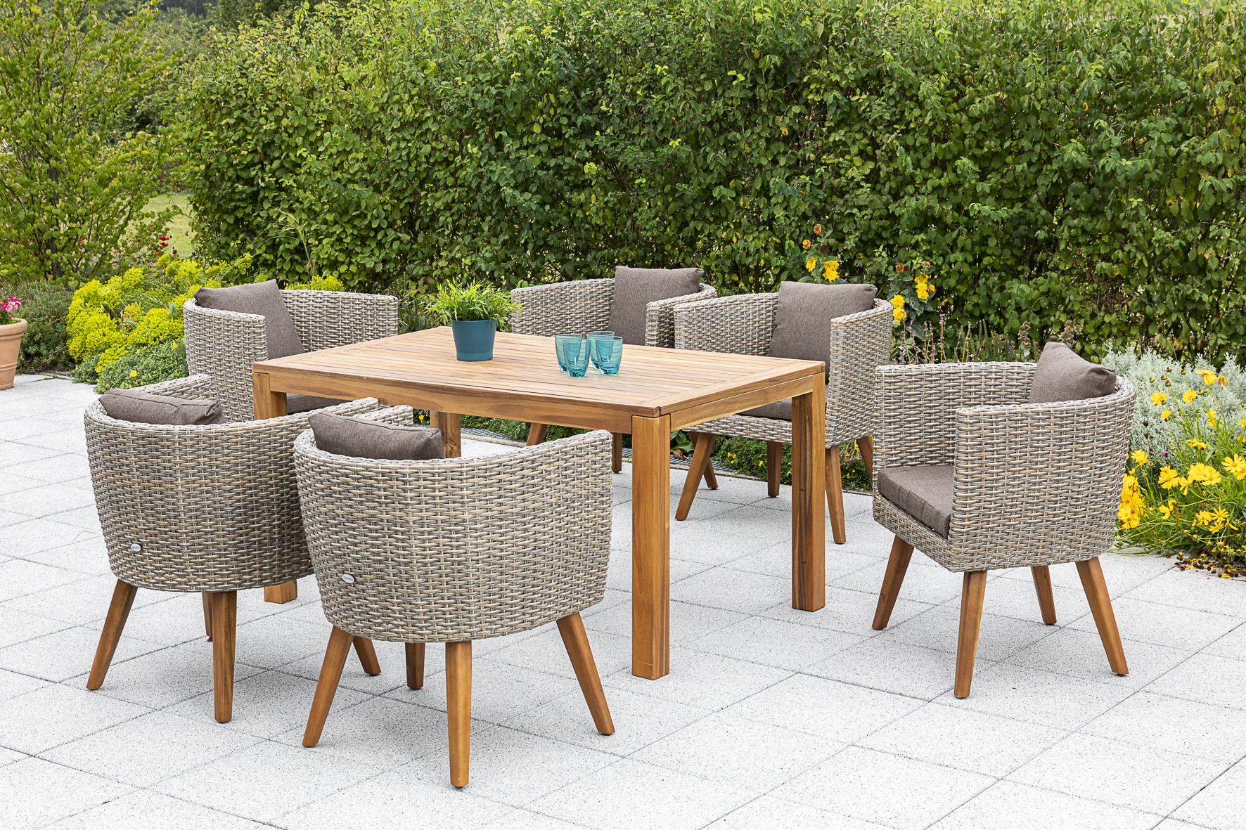 Imperia Set 7tlg. Ausziehtisch 150/200 x 90 cm