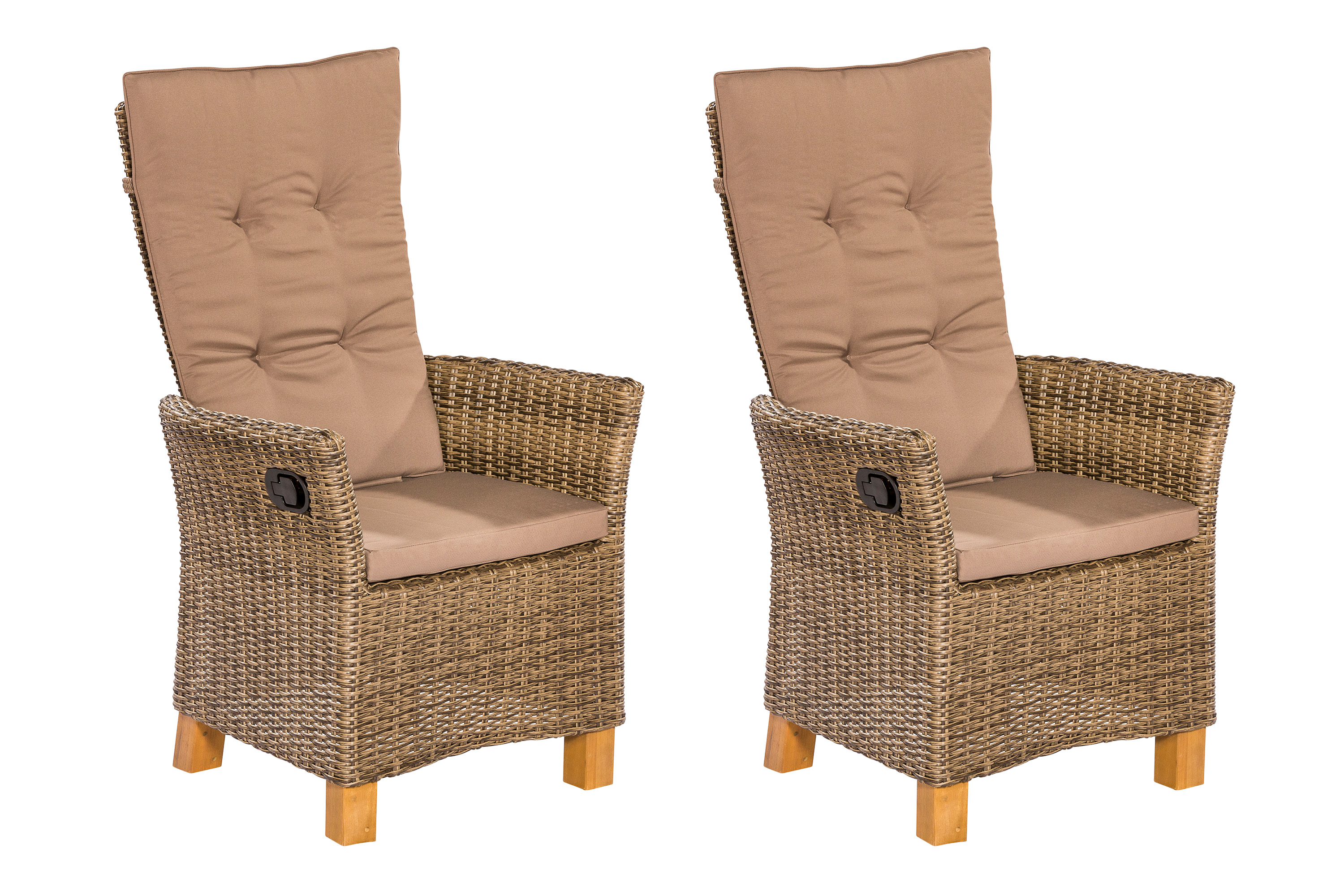 Toskana Sessel 2er Set, Gasdruck Toskana Sessel 2er Set, Gasdruck