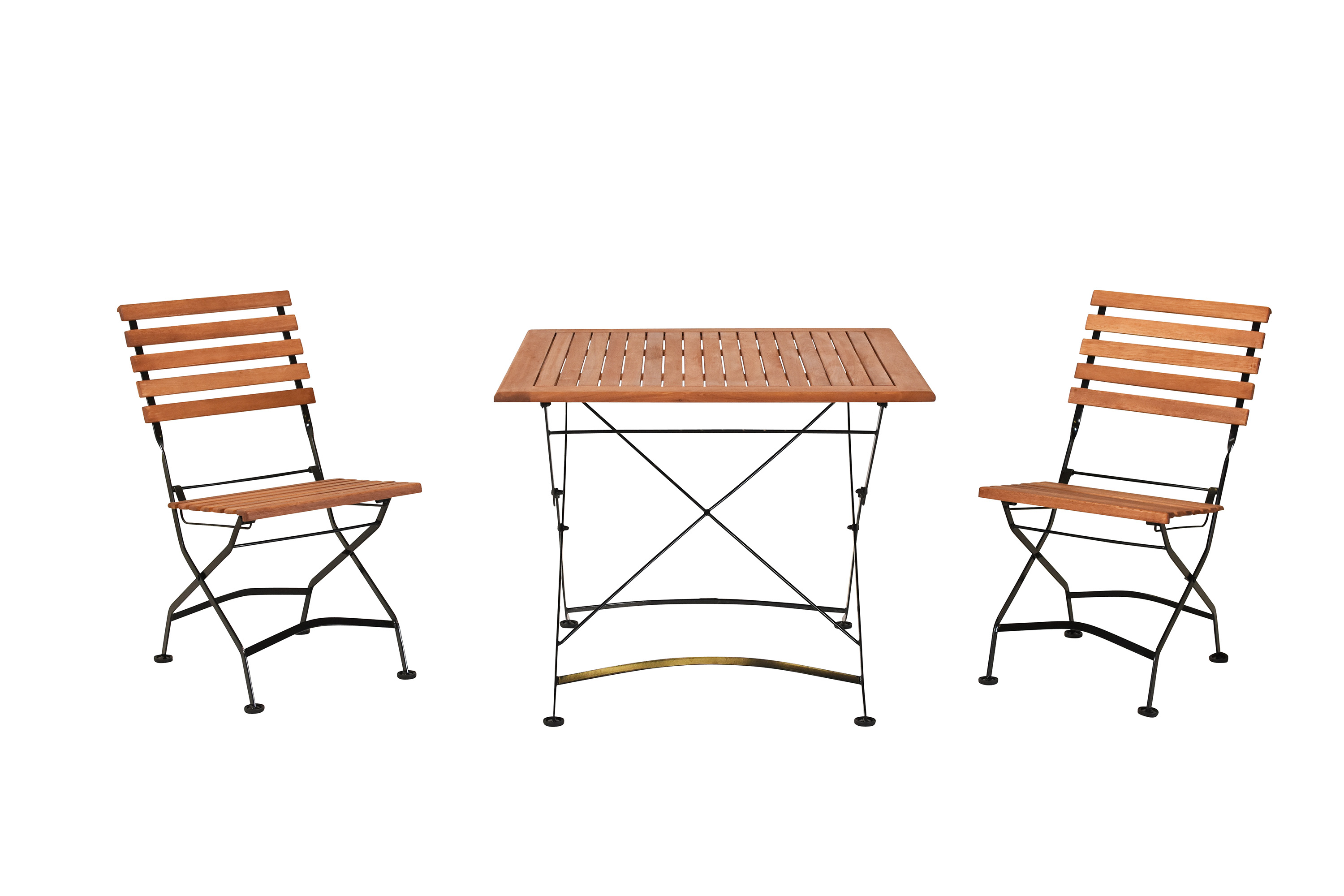 Schlossgarten Set 3tlg., 2 Klappstühle, Klapptisch 90 x 90 cm Schlossgarten Set 3tlg., 2 Klappstühle, Klapptisch 90 x 90 cm