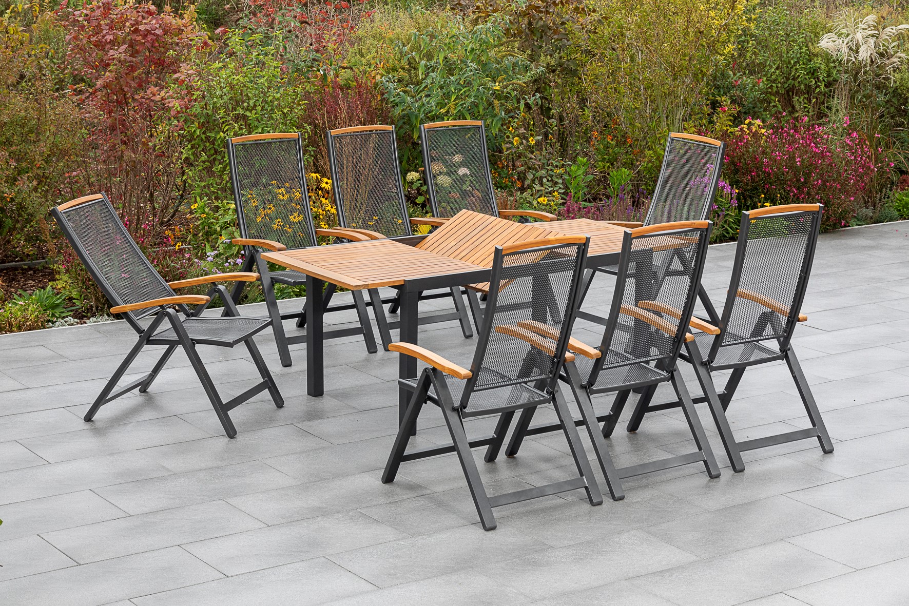 50209-217-2 Tilos Set 9tlg. Ausziehtisch 150/200 x 90 cm