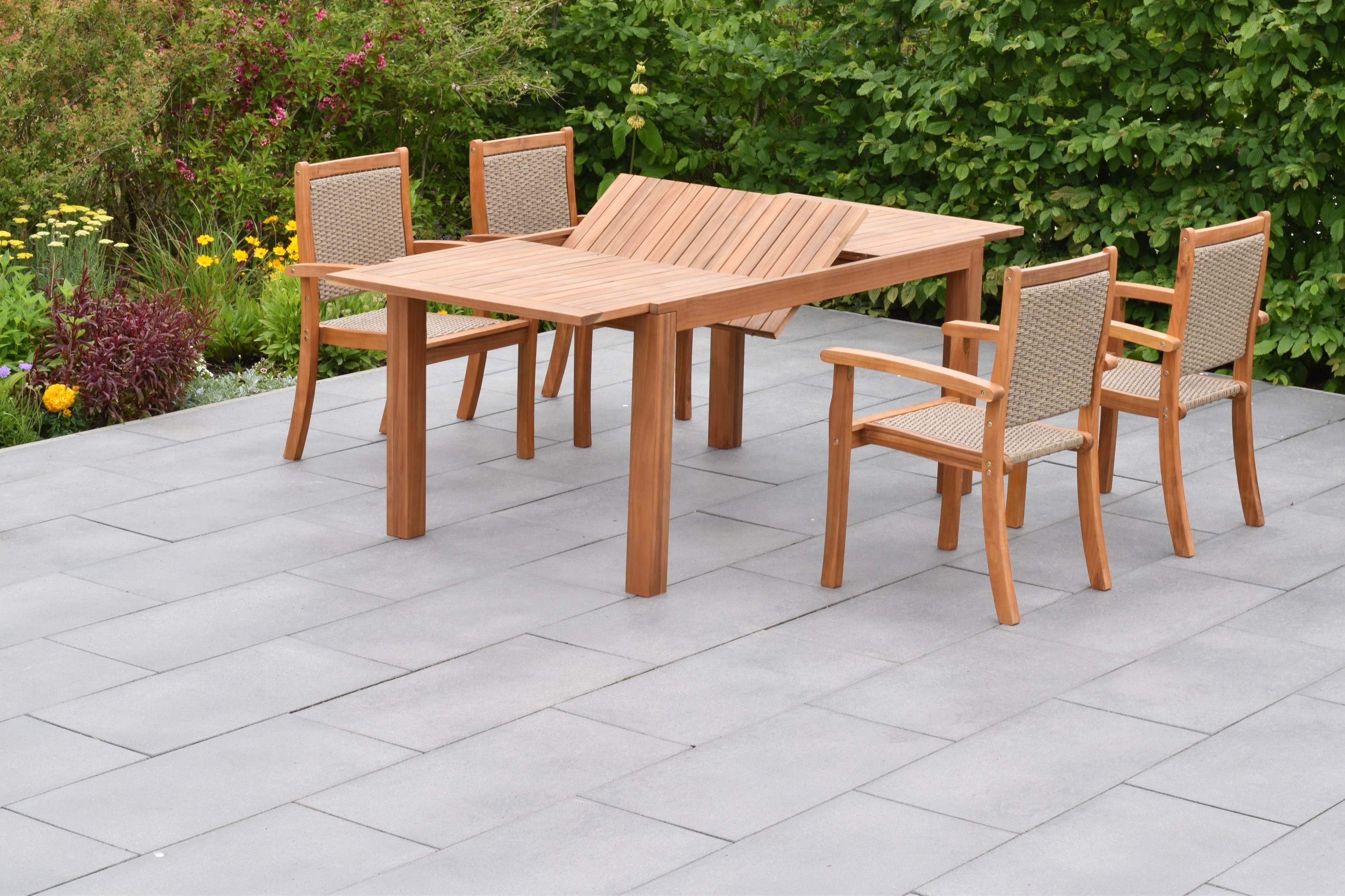 50778-309-2 Castilla Set, 5tlg. mit Ausziehtisch 150/200 x 90 cm