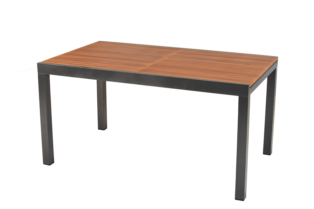 Ausziehtisch, 150/200 x 90 cm, Tischplatte in Holzoptik, graphit Ausziehtisch, 150/200 x 90 cm, Tischplatte in Holzoptik, graphit