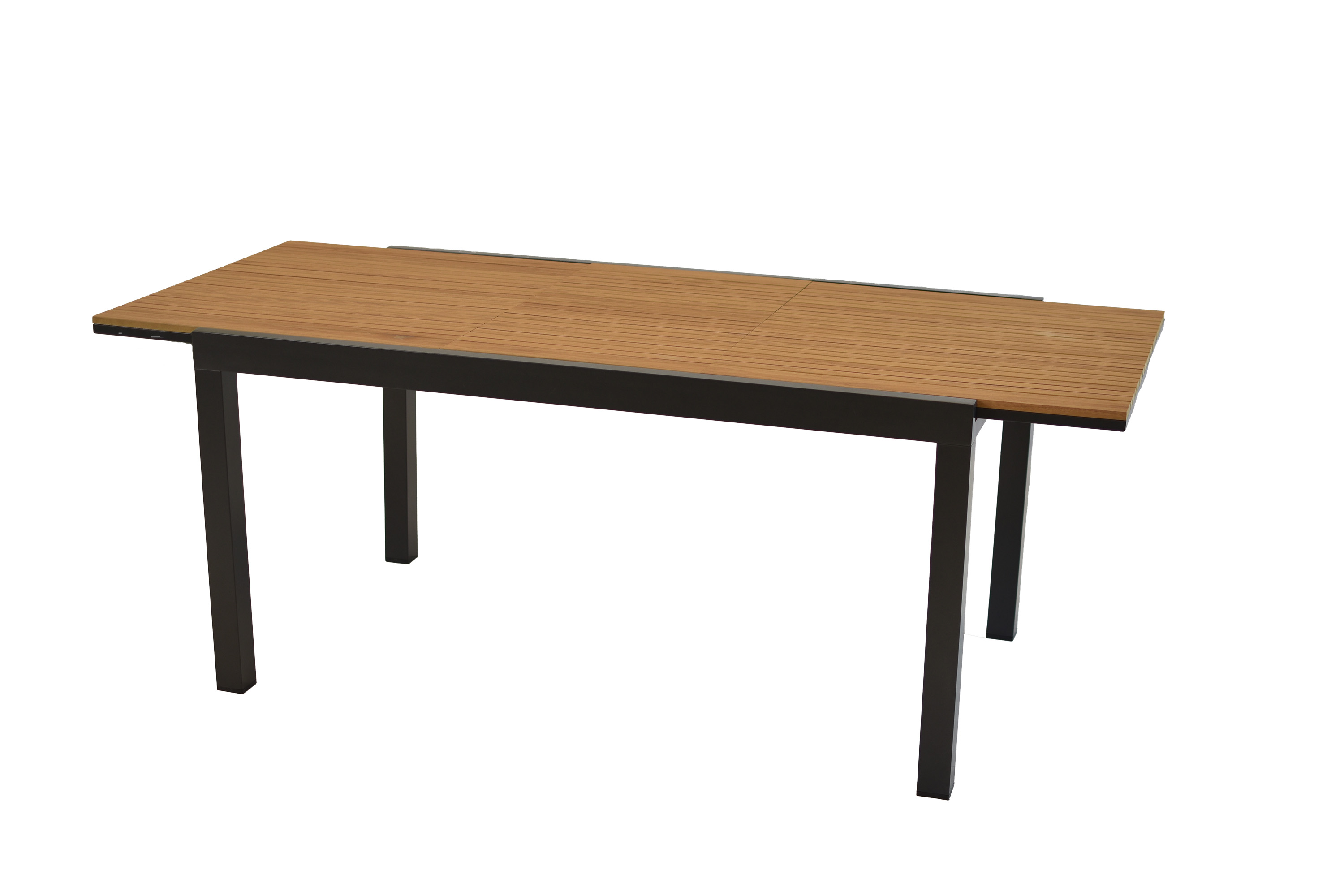 Astros Set 7tlg., 6 Stapelsessel, Ausziehtisch 150 (200) x 90 cm