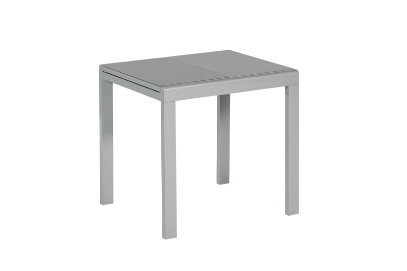 Balkonausziehtisch-26443-219-NB-3 Carrara Set, 3tlg., 2 Klappsessel, Ausziehtisch 80/120 x 90 cm, taupe