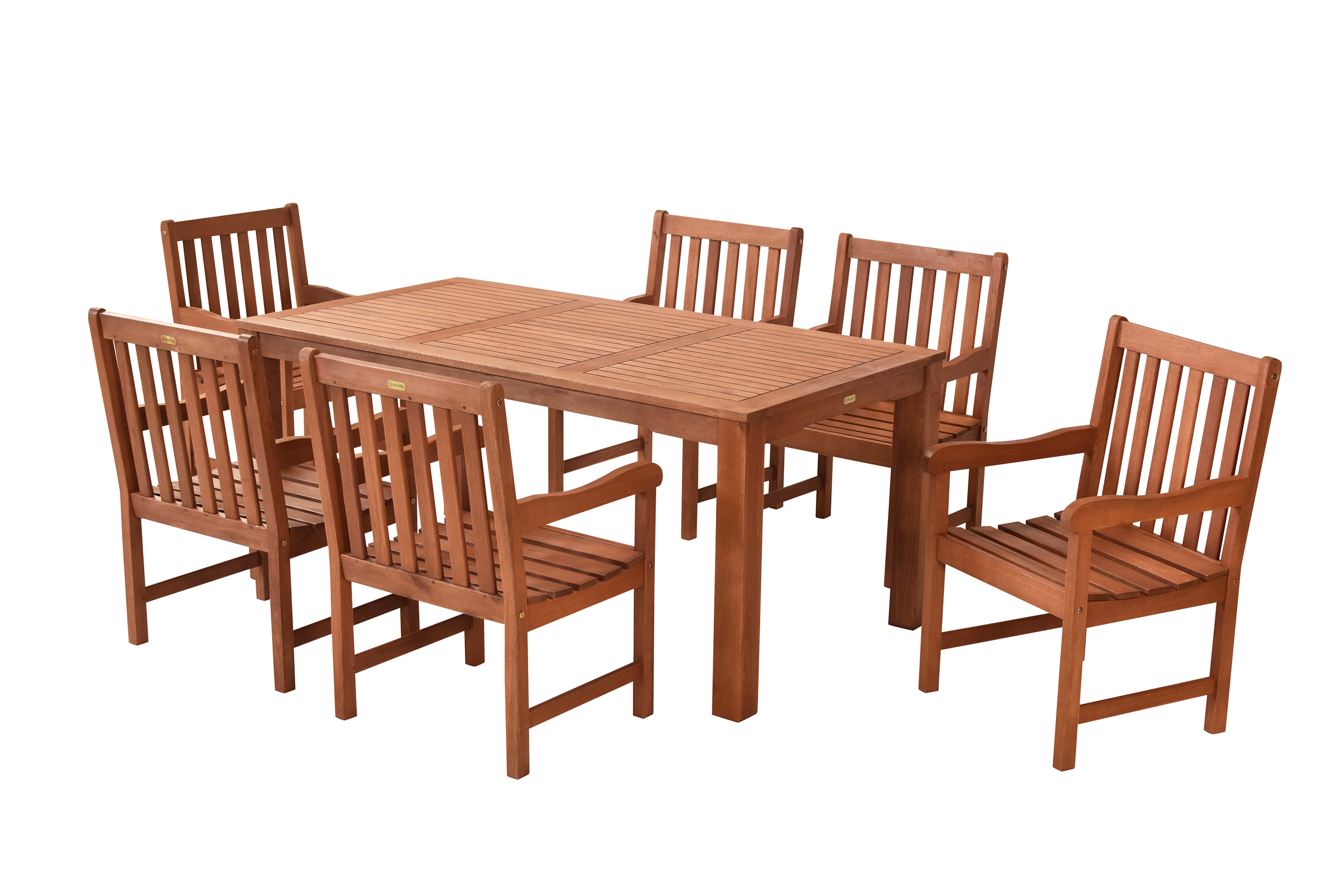 Santos Set 7tlg., 6 Sessel, Tisch 170 x 90 cm Santos Set 7tlg., 6 Sessel, Tisch 170 x 90 cm