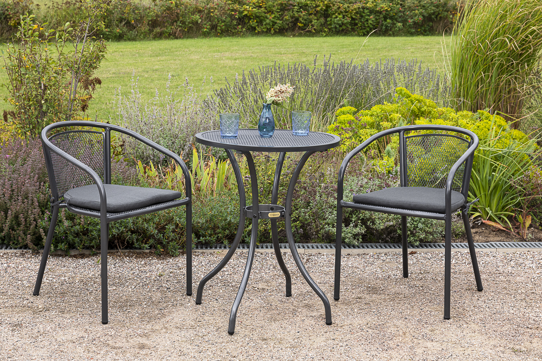 Kissen für Delos Stapelsessel, grau Kissen für Delos Stapelsessel, grau