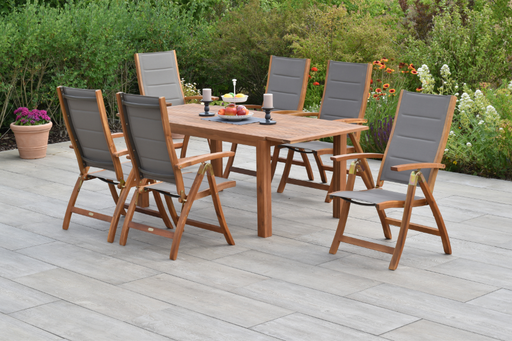 Acapulco Set, 7tlg., Ausziehtisch 150/200 x 90 cm Acapulco Set, 7tlg., Ausziehtisch 150/200 x 90 cm