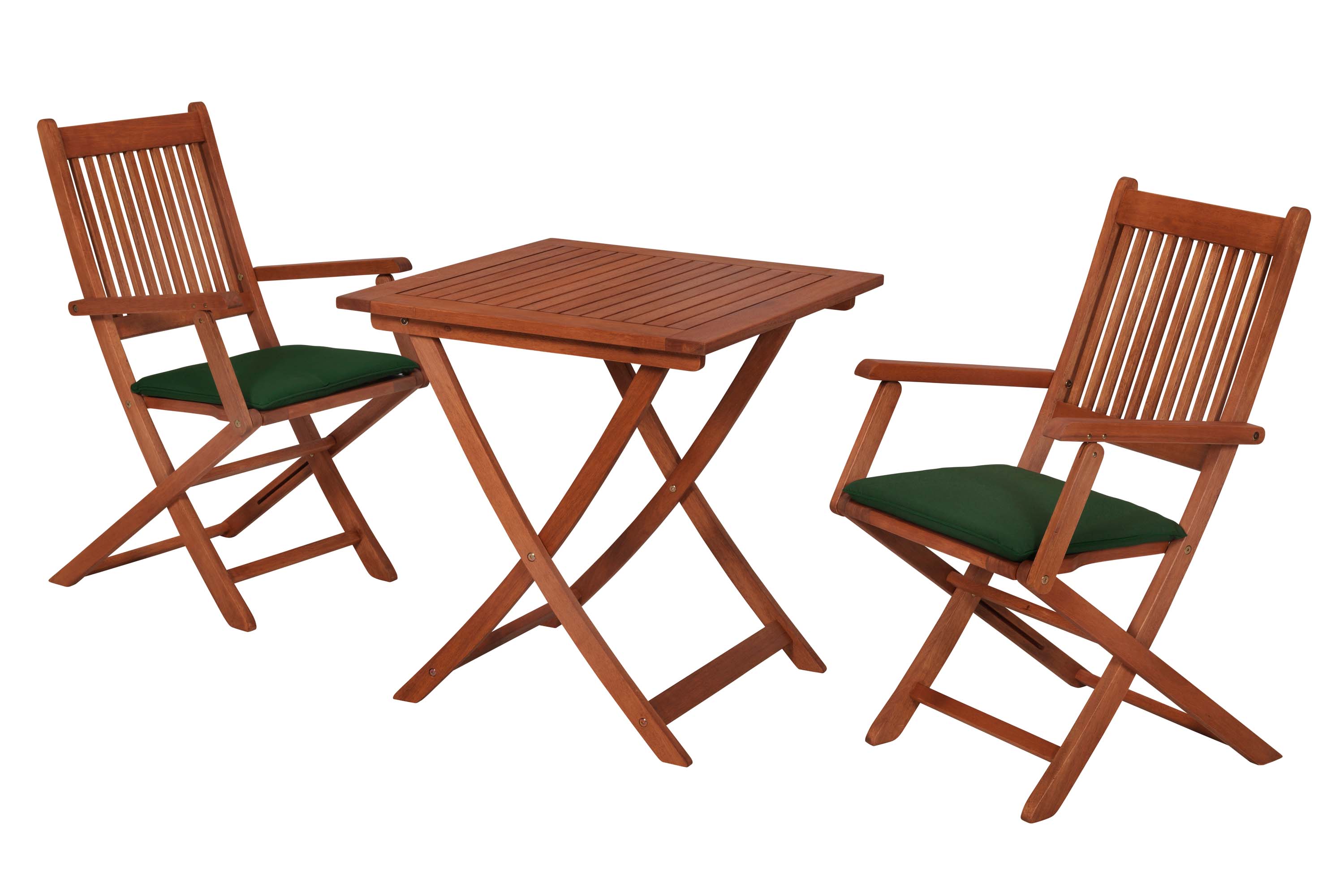 Cordoba Set 5tlg., 2 Klappsessel, Tisch 70 x 70 cm, inkl. Kissen