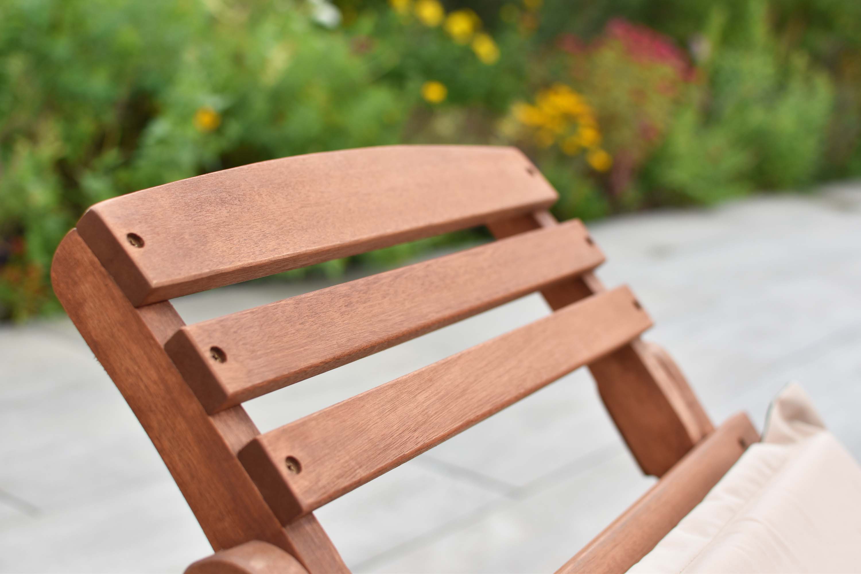 Ipanema Set 2tlg., 1 Liege, Hocker 50 x 50 cm, inkl. Kissen, grün/beige