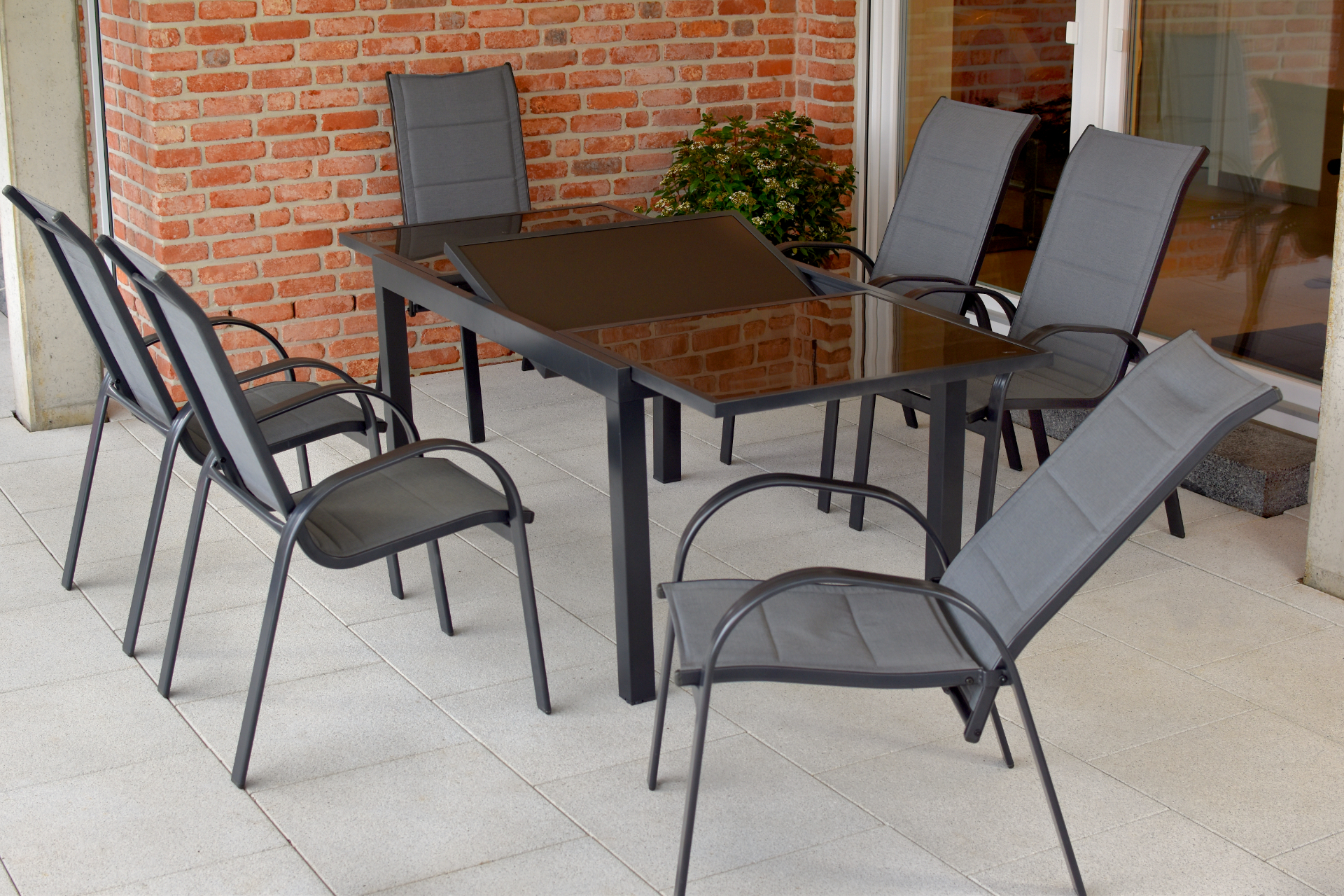 50710-309-2Bv6k3AZYd1xLj Amalfi Set, 7 tlg., Ausziehtisch 140/200 x 90 cm