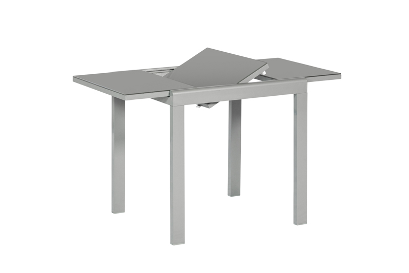 Balkonausziehtisch-26443-219-NB-1 Carrara Set, 3tlg., 2 Klappsessel, Ausziehtisch 80/120 x 90 cm, taupe