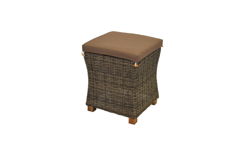 Toskana Set 9tlg., 4 Sessel, 2 Bänke, 2 Hocker, Ausziehtisch 185 (370) x 90 (73) cm, natur 