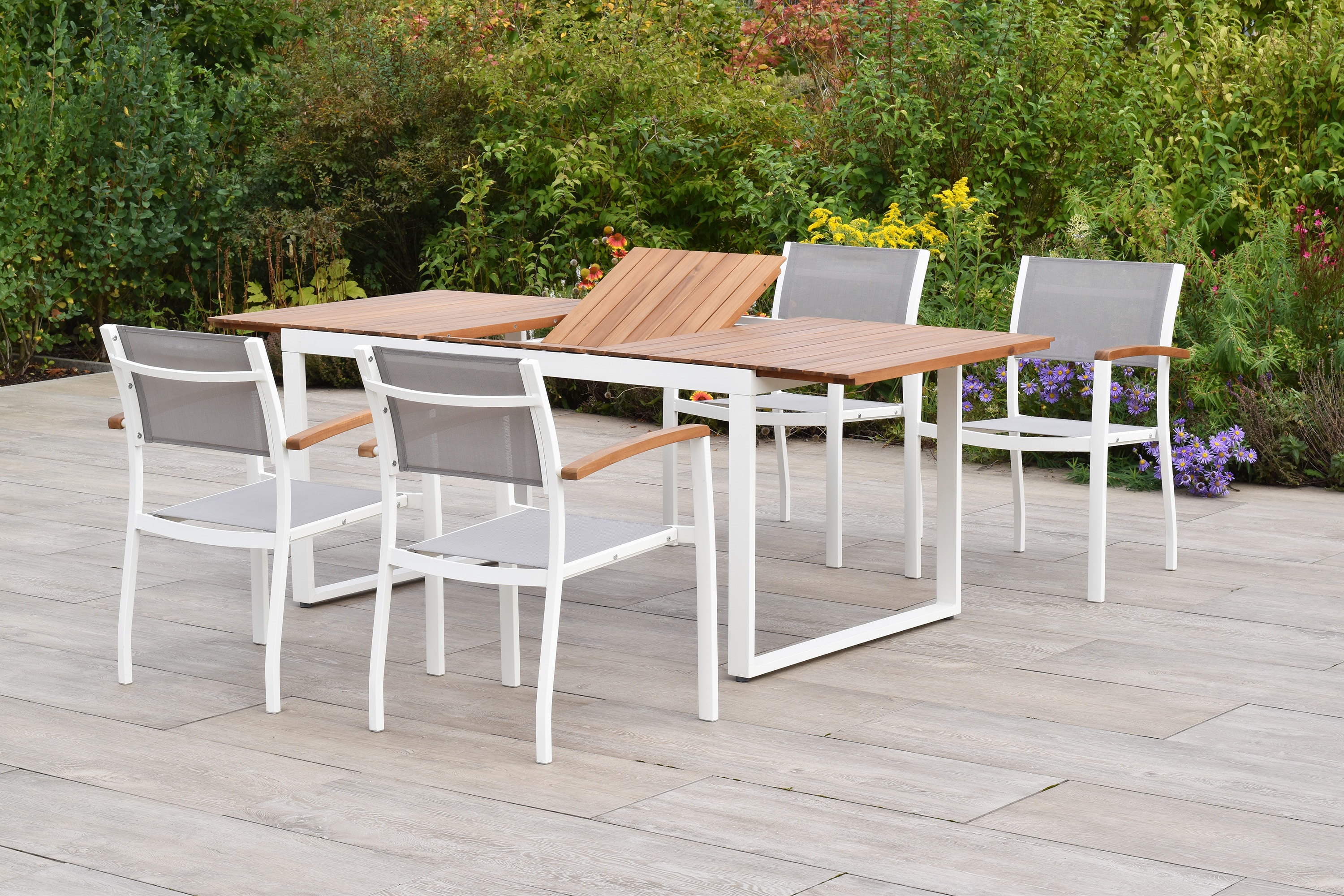 Naxos Set, 5tlg., Ausziehtisch 150/200 x 90 cm Naxos Set, 5tlg., Ausziehtisch 150/200 x 90 cm