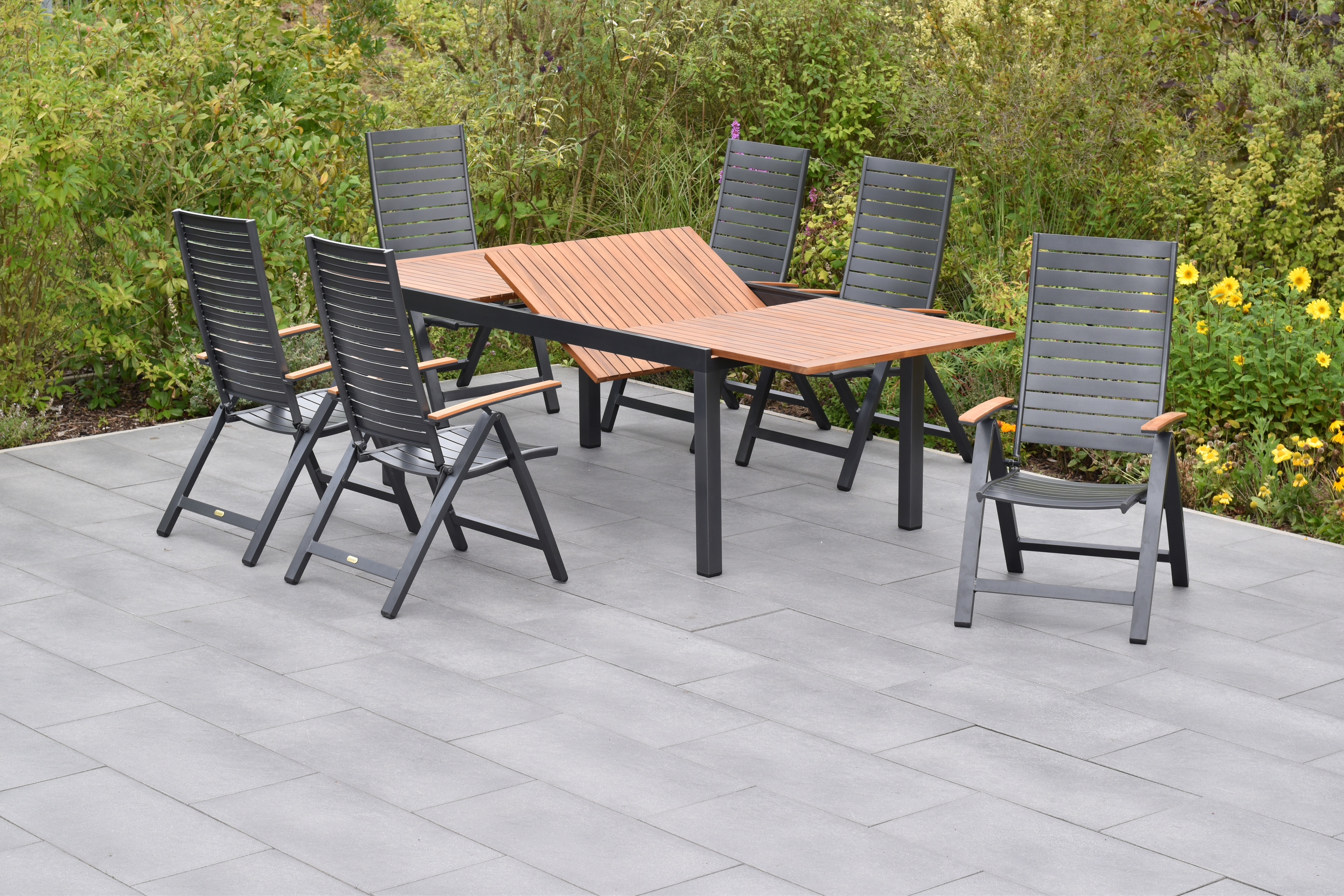 50799-217-2 Astros Set, 7tlg., Ausziehtisch 180/250 x 100 cm