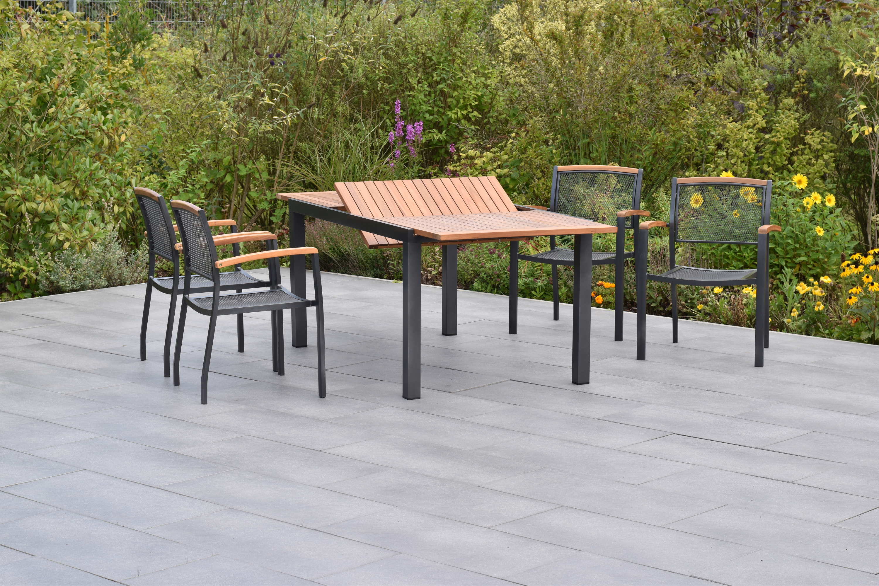 50792-217-2 Tilos Set, 5tlg., Ausziehtisch 150/200 x 90 cm