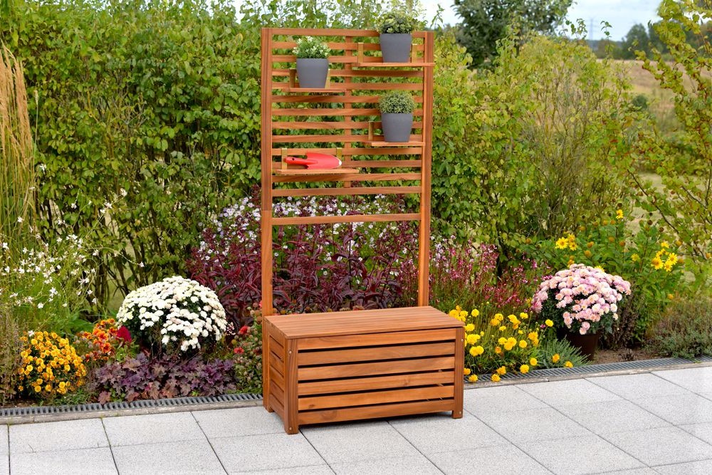 Sichtschutz, Kissenbox und Ablageflächen Sichtschutz, Kissenbox und Ablageflächen