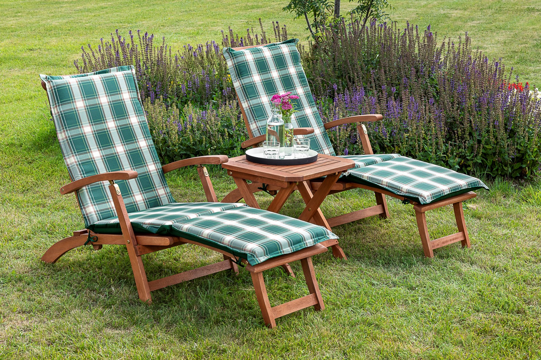 Deckchair 5Pos. Set 5tlg. Hocker 50 x 50 cm Deckchair 5Pos. Set 5tlg. Hocker 50 x 50 cm