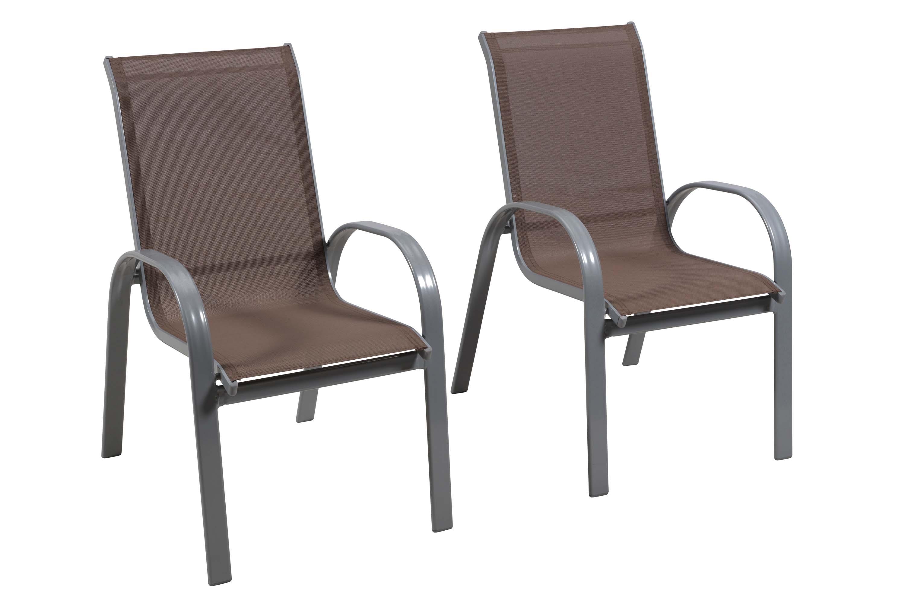 Amalfi Stapelsessel 2er Set, taupe