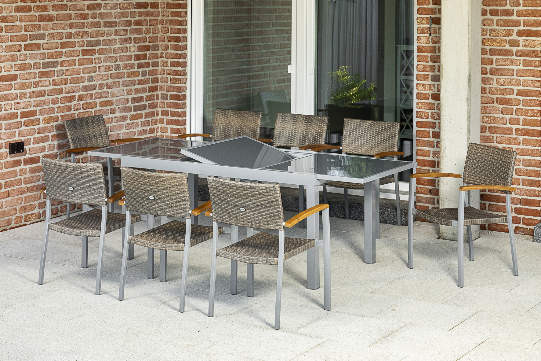 50387-258-6 Silano Set 9tlg. Ausziehtisch 160/220 x 90 cm
