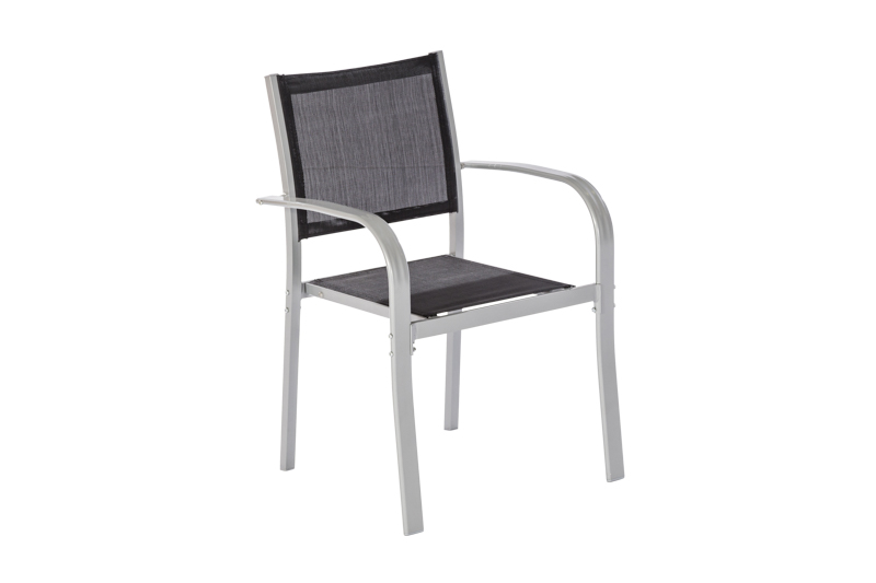 Ostia Set 5tlg., 4 Stapelsessel, Tisch 150 x 90 cm