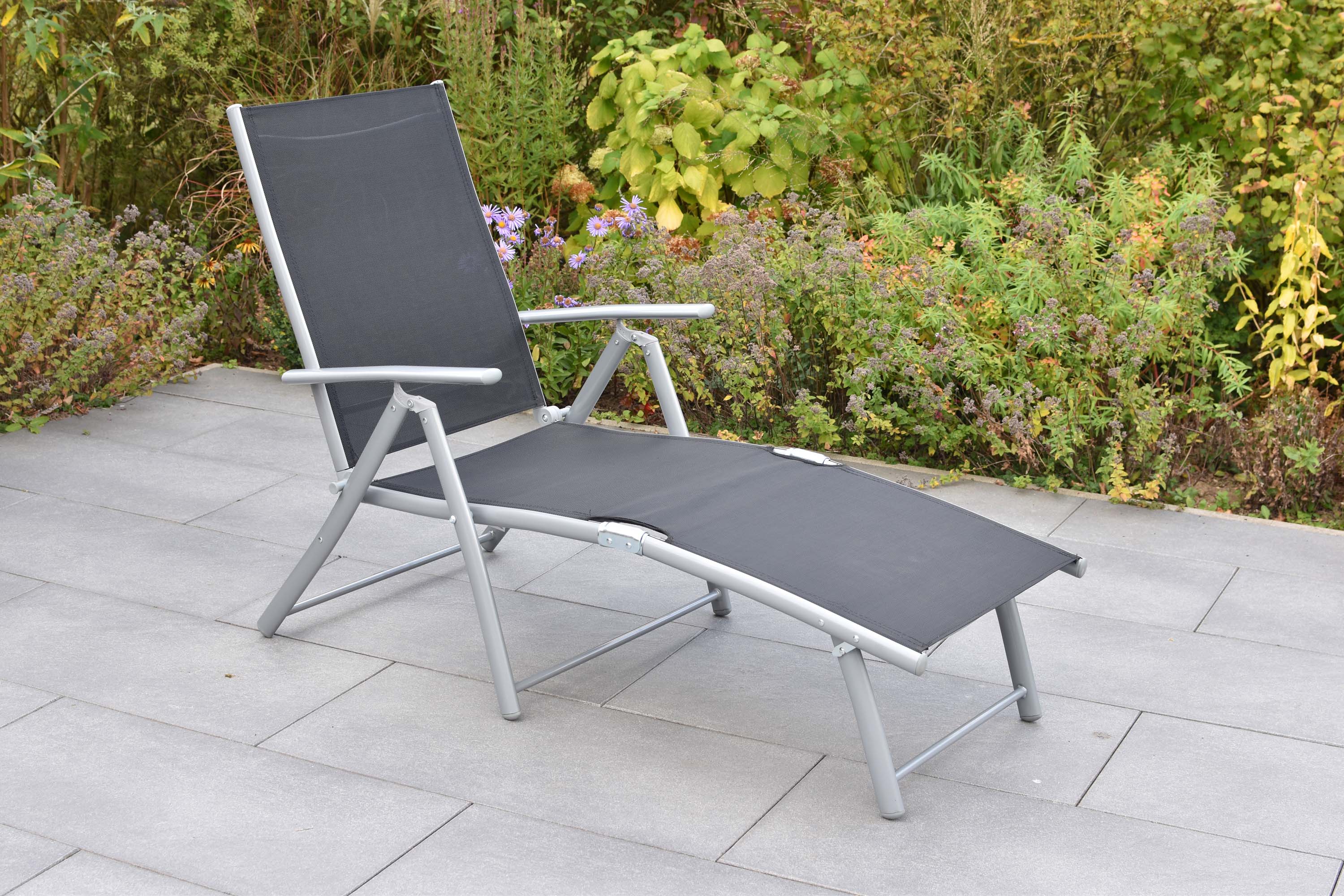 Deckchair, schwarz