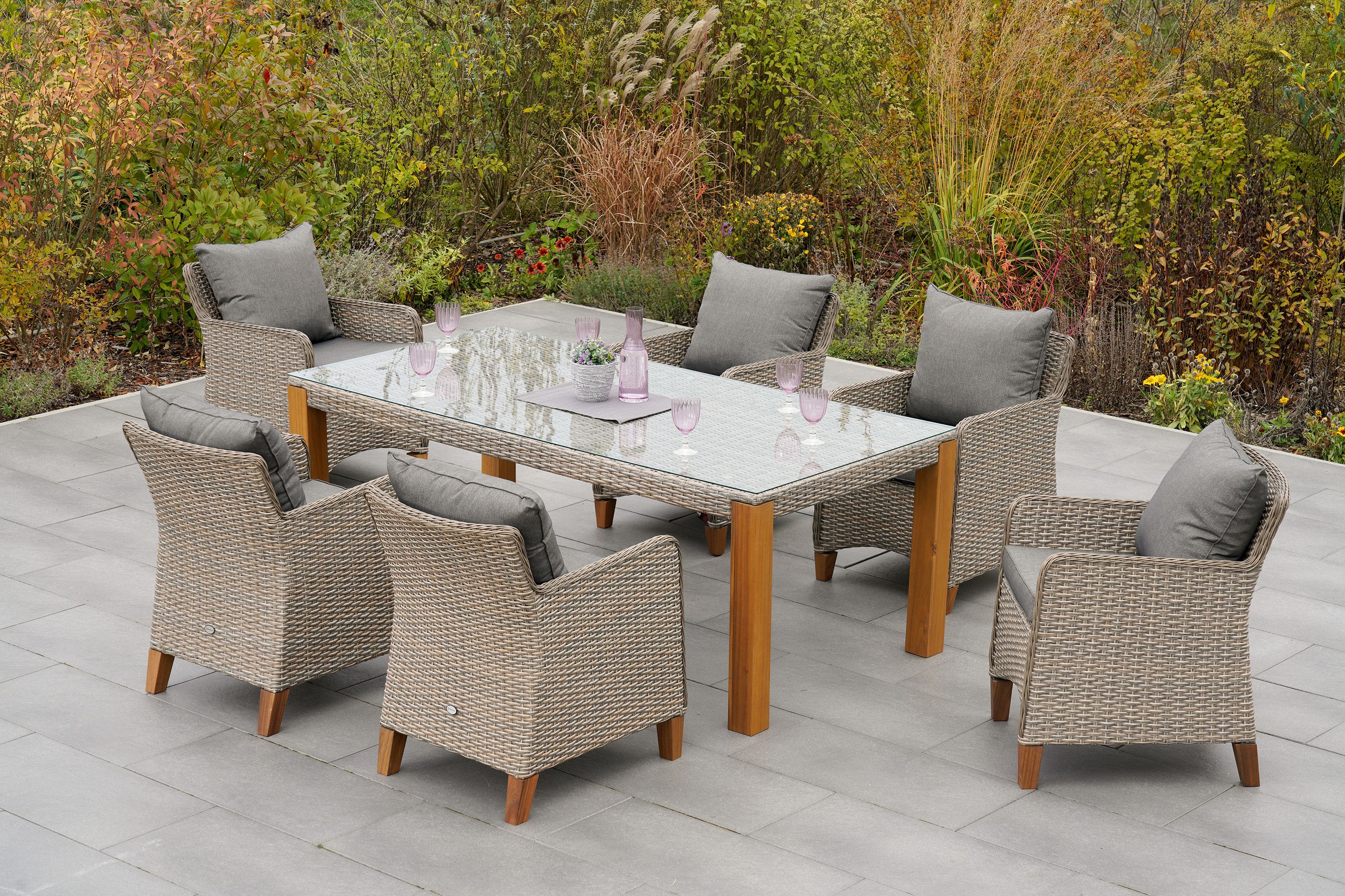 Avellino Set 7tlg. Tisch 200 x 100 cm