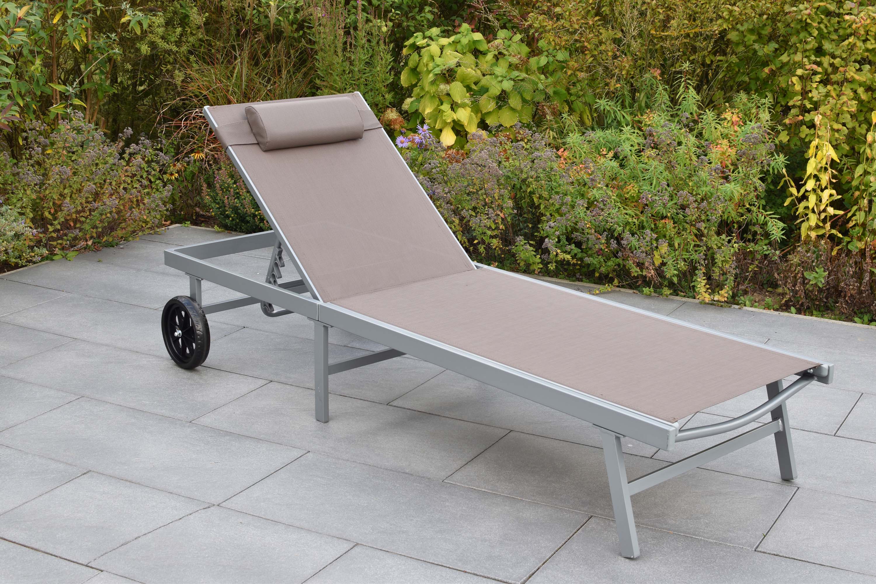 Tessin Liege, inkl. Kopfkissen, taupe